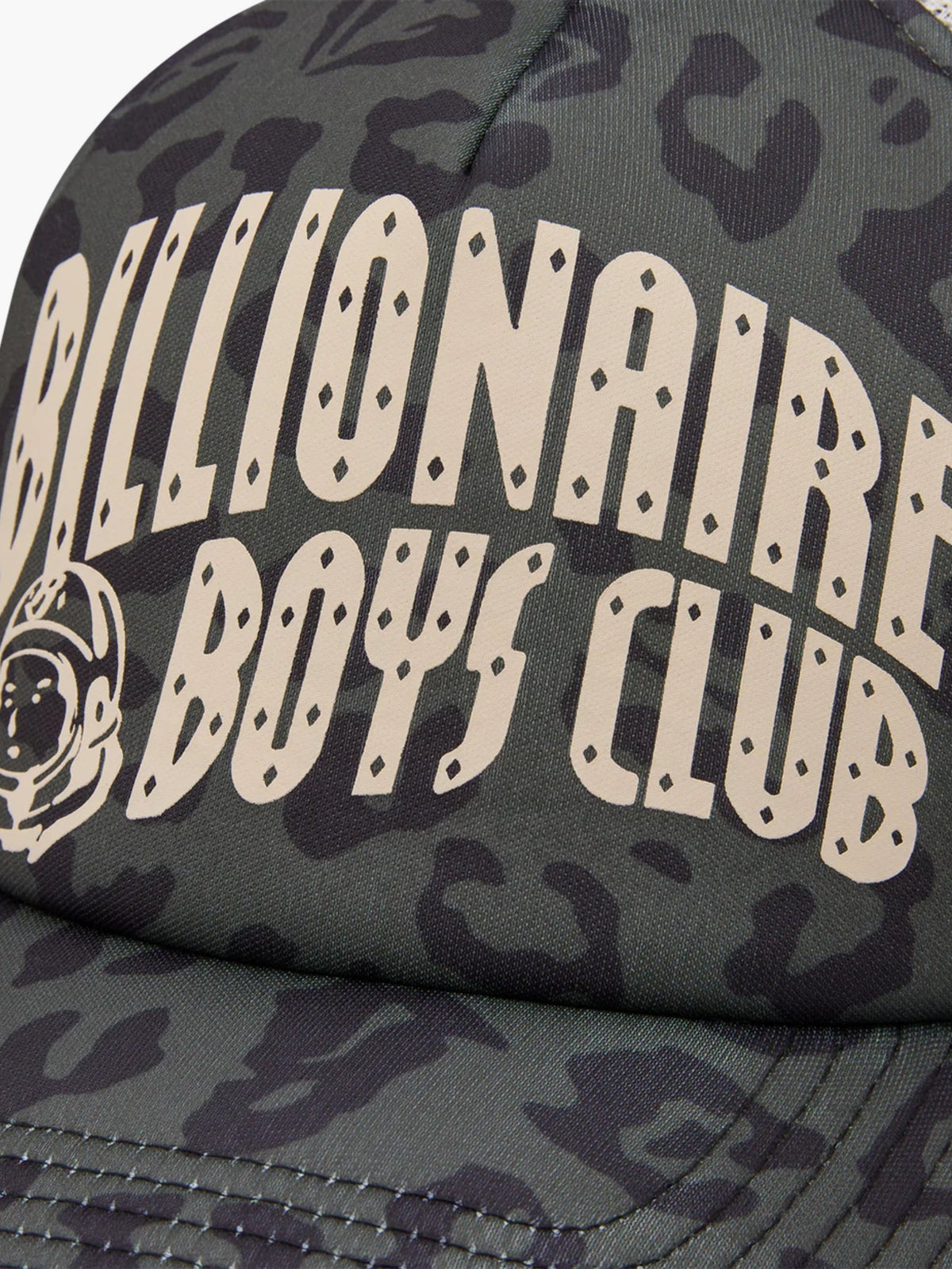 Billionaire Boys Club Cap Leopard Print Arch Olive