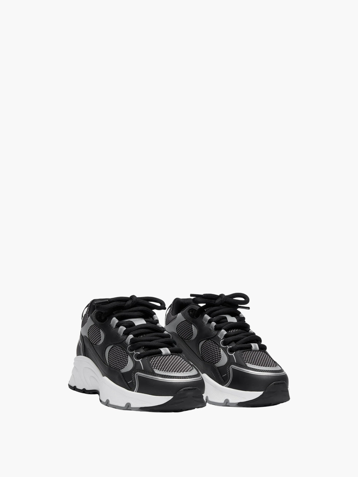 Cleens Sneakers C22 Mesh Lace Up Black