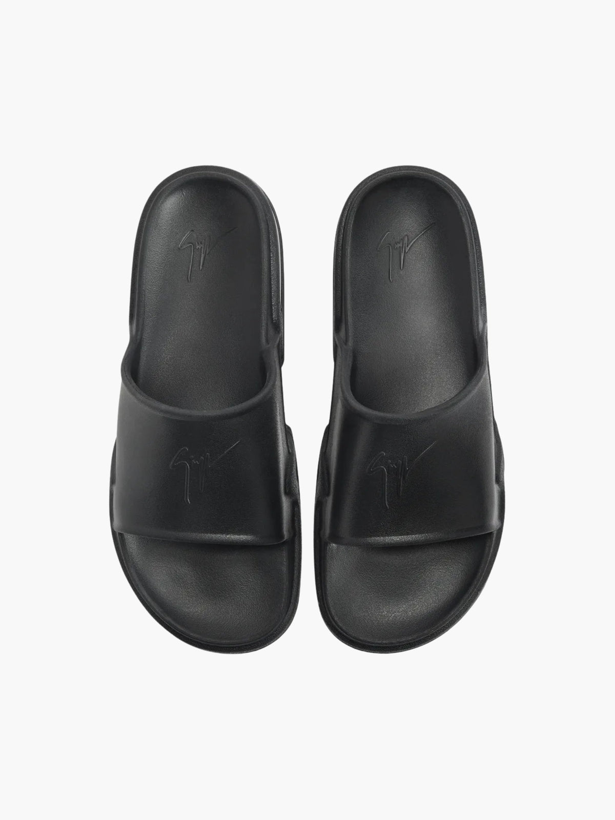 Giuseppe Zanotti Slides Zsl1 Tomia Embossed Black
