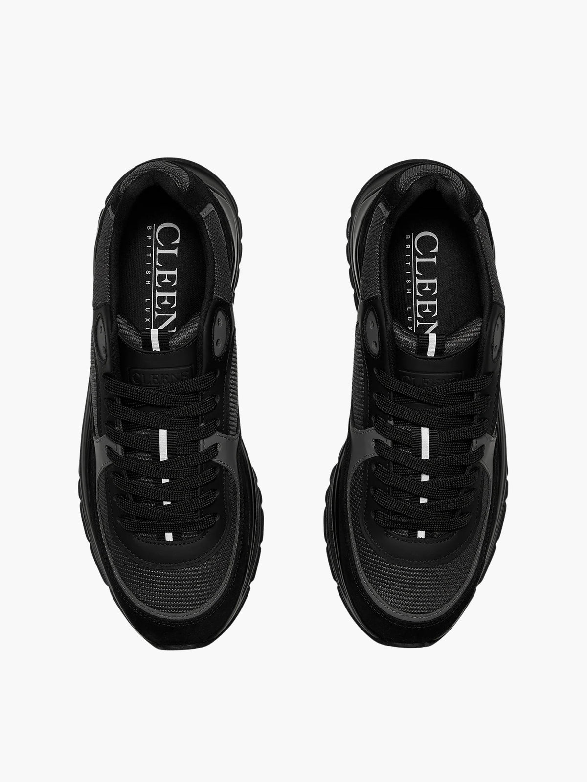 Cleens Sneakers C29 Grey Border Mesh Black
