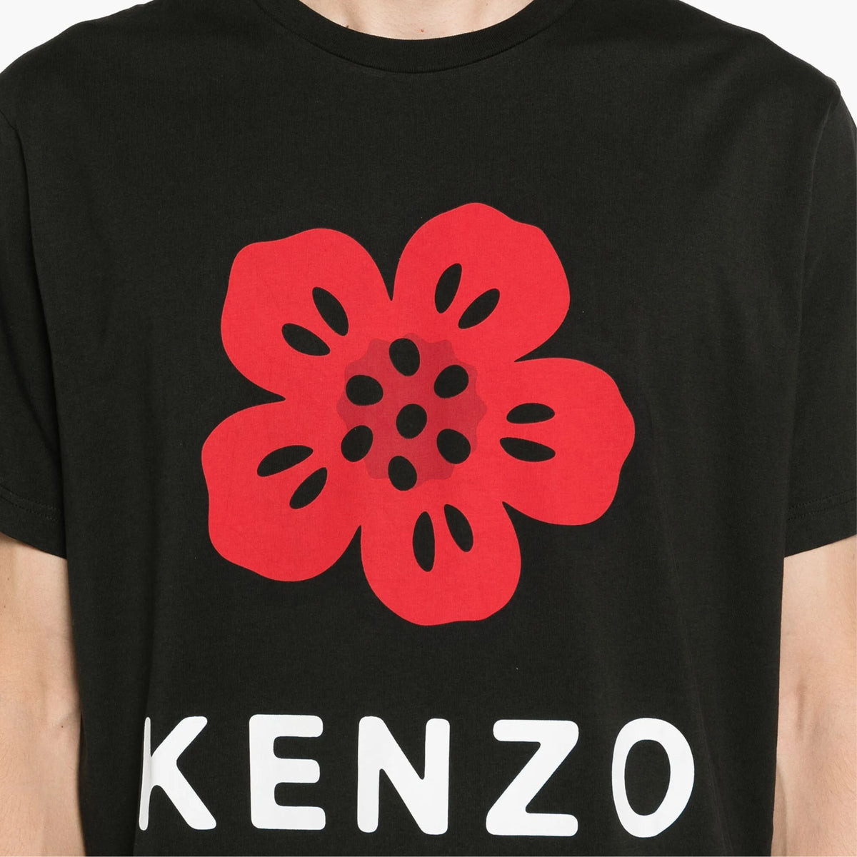 Kenzo T-Shirt Big Logo Boke Flower  Black