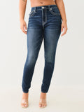 True Religion Halle Big T Hr Flap Skinny Dark Hibernation Wash