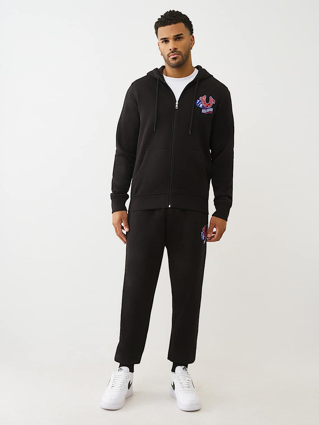 TRUE RELIGION JACKET PATCH EMB JET BLACK