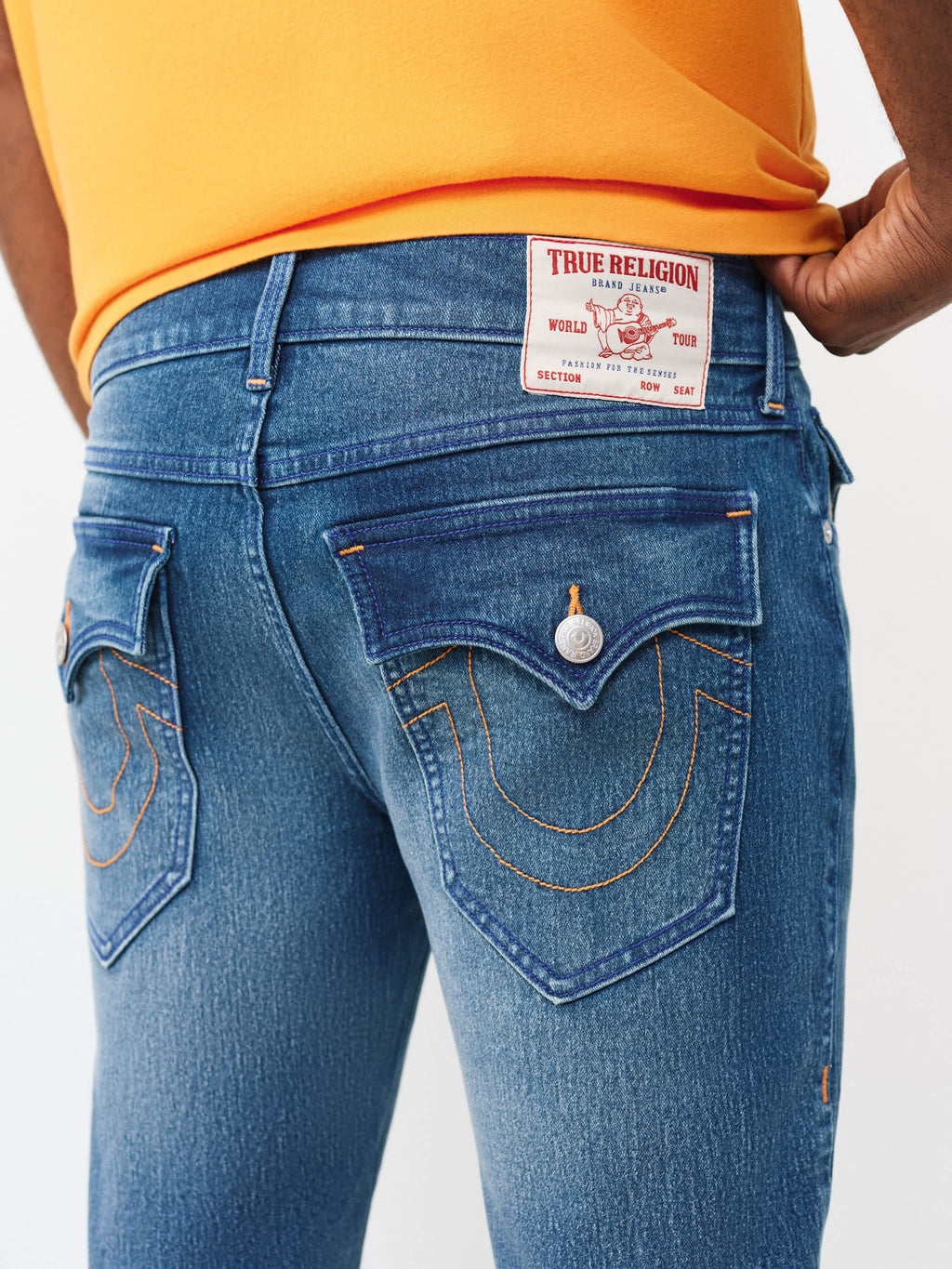 True Religion Shorts Rocco Sn Flap Short Medium Wash