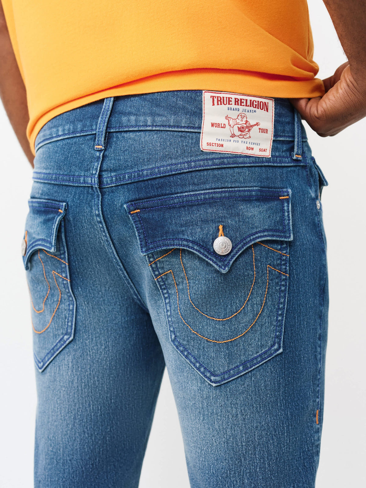True Religion Shorts Rocco Sn Flap Short Medium Wash