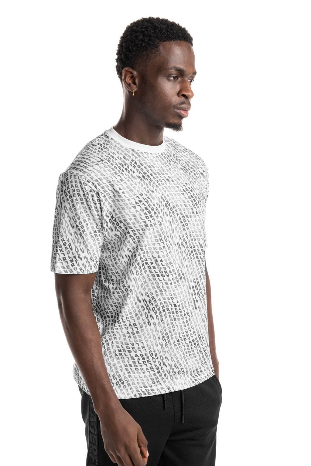 Karl Lagerfeld Mens Crewneck T Shirt White | 755143562224-10