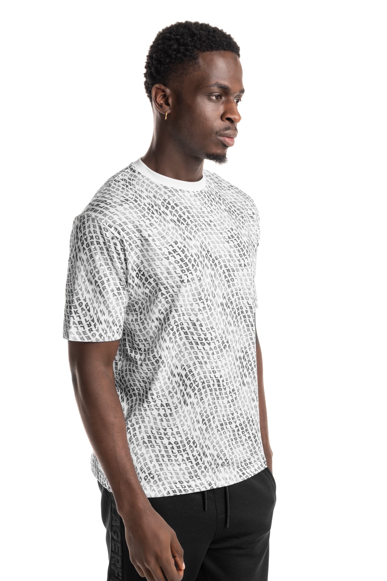 Karl Lagerfeld Mens Crewneck T Shirt White | 755143562224-10