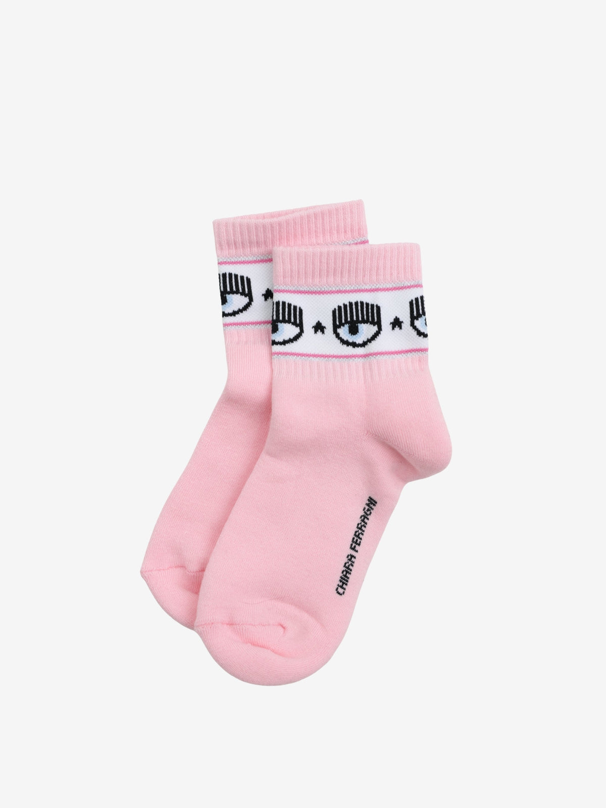 Chiara Ferragni Socks Eyelike Logo Pink