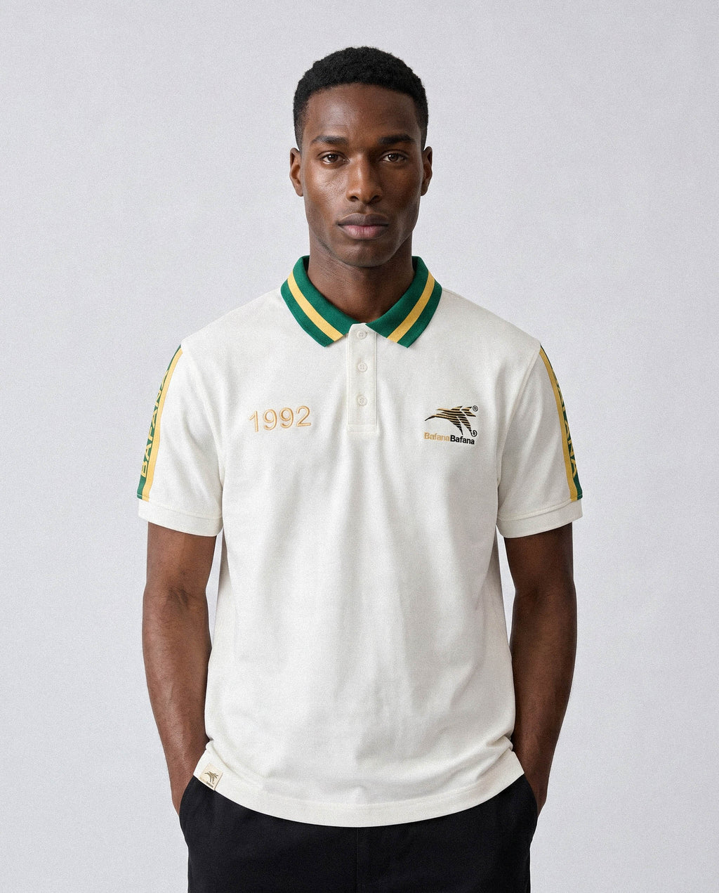 Bafana Bafana Premium Pique SS Polo White