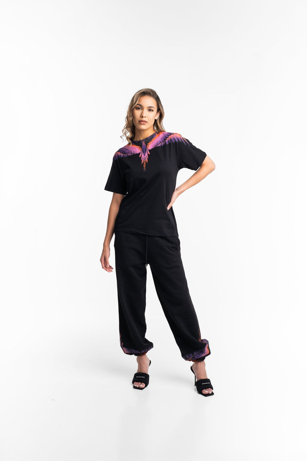 County of Milan Ladies Pants | 26ECM30107-Black/Orange