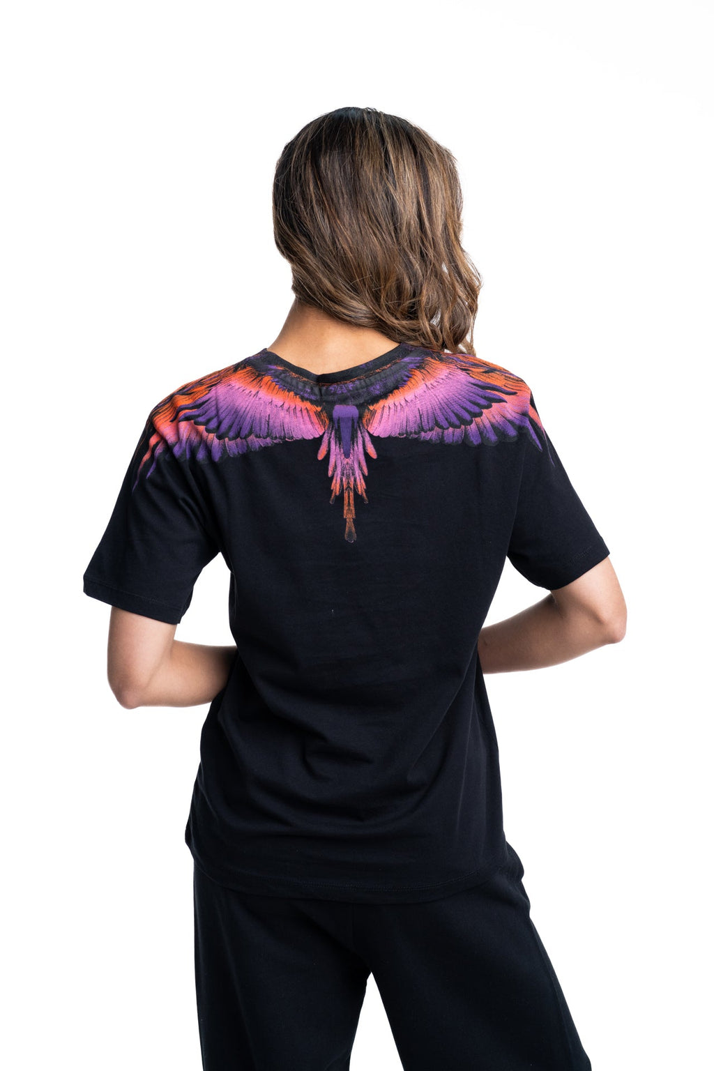 County of Milan Ladies T Shirt | 26ECM30102-Black/Orange