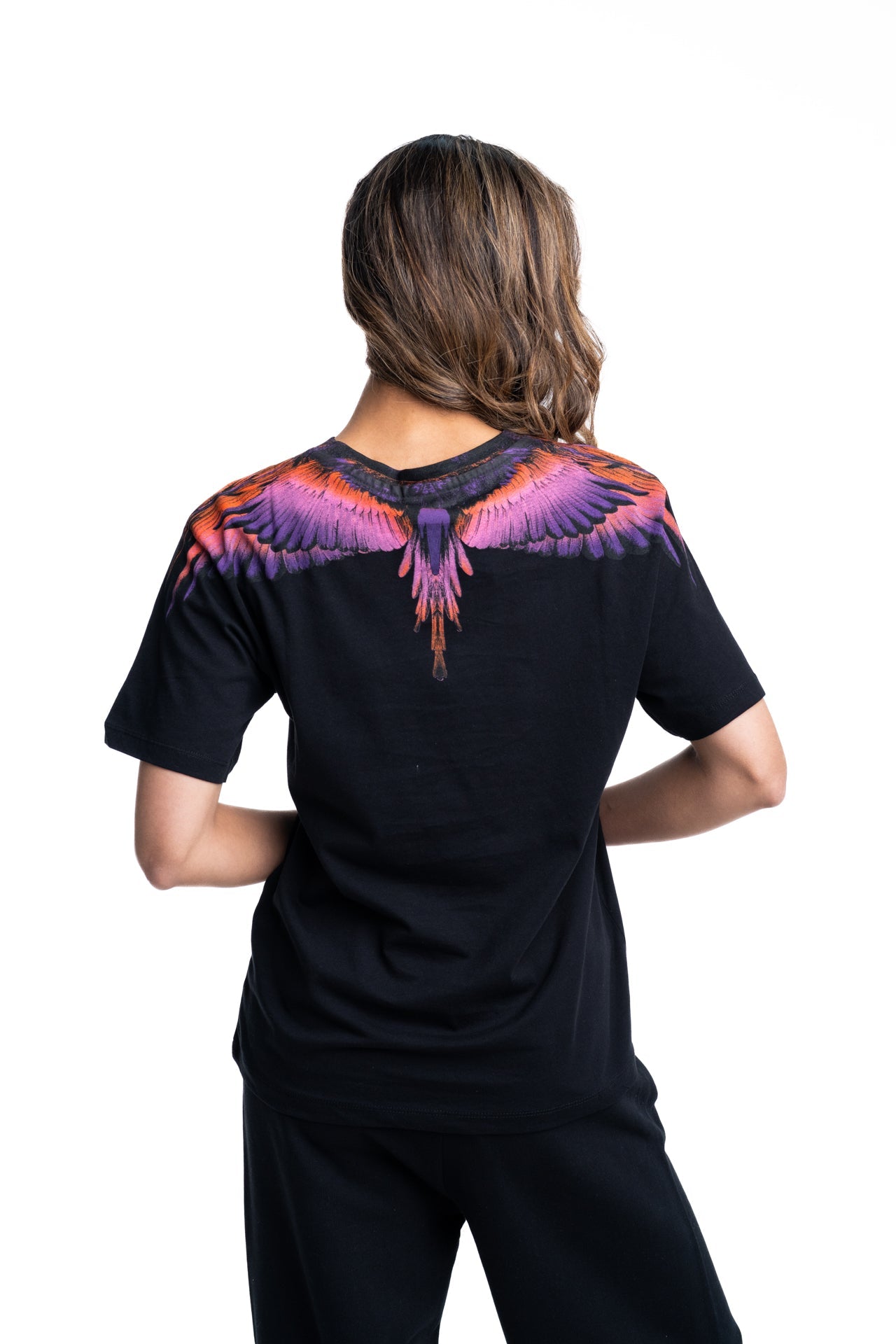 County of Milan Ladies T Shirt | 26ECM30102-Black/Orange