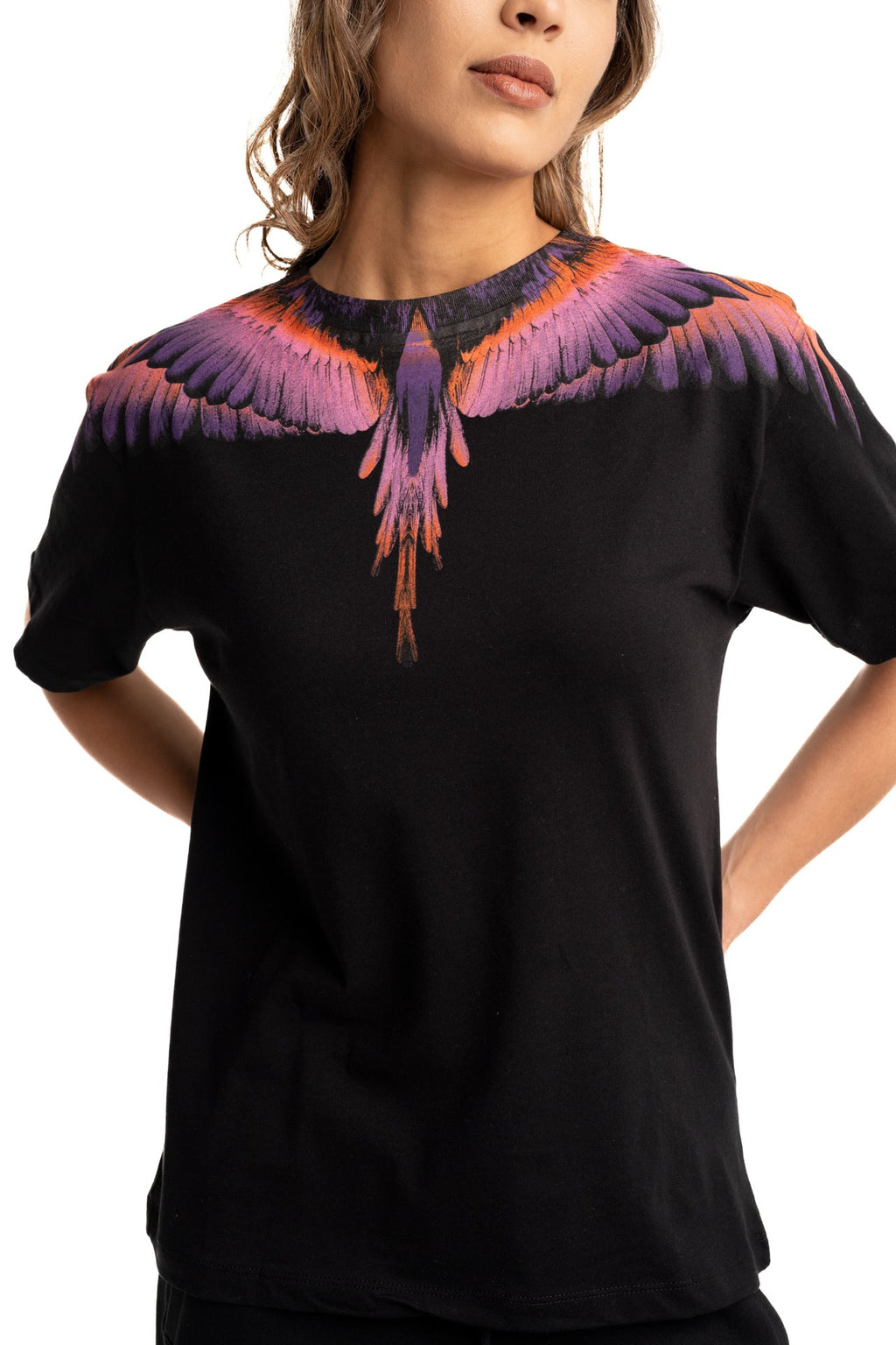 County of Milan Ladies T Shirt | 26ECM30102-Black/Orange