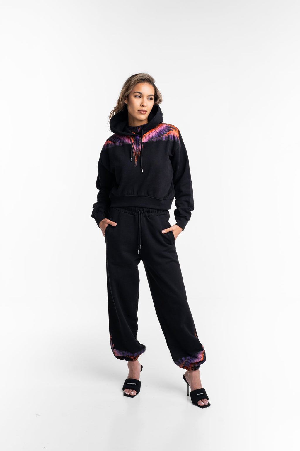 County of Milan Ladies Pants | 26ECM30107-Black/Orange