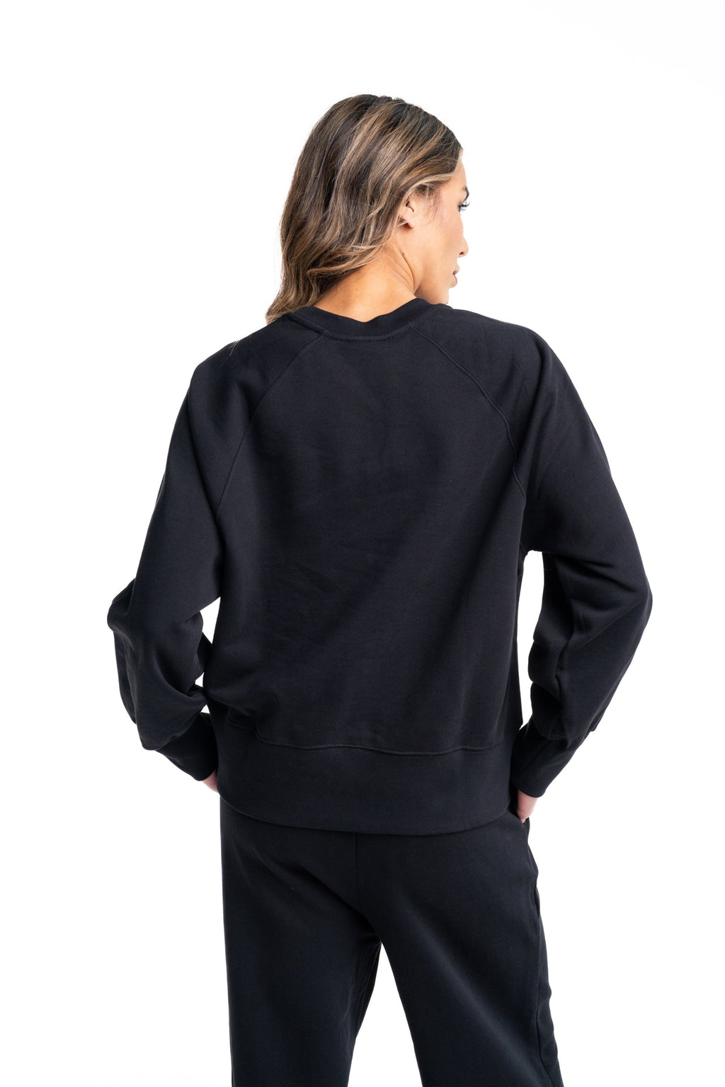 County of Milan Ladies Crewneck Sweater | 26ECM30151-Black