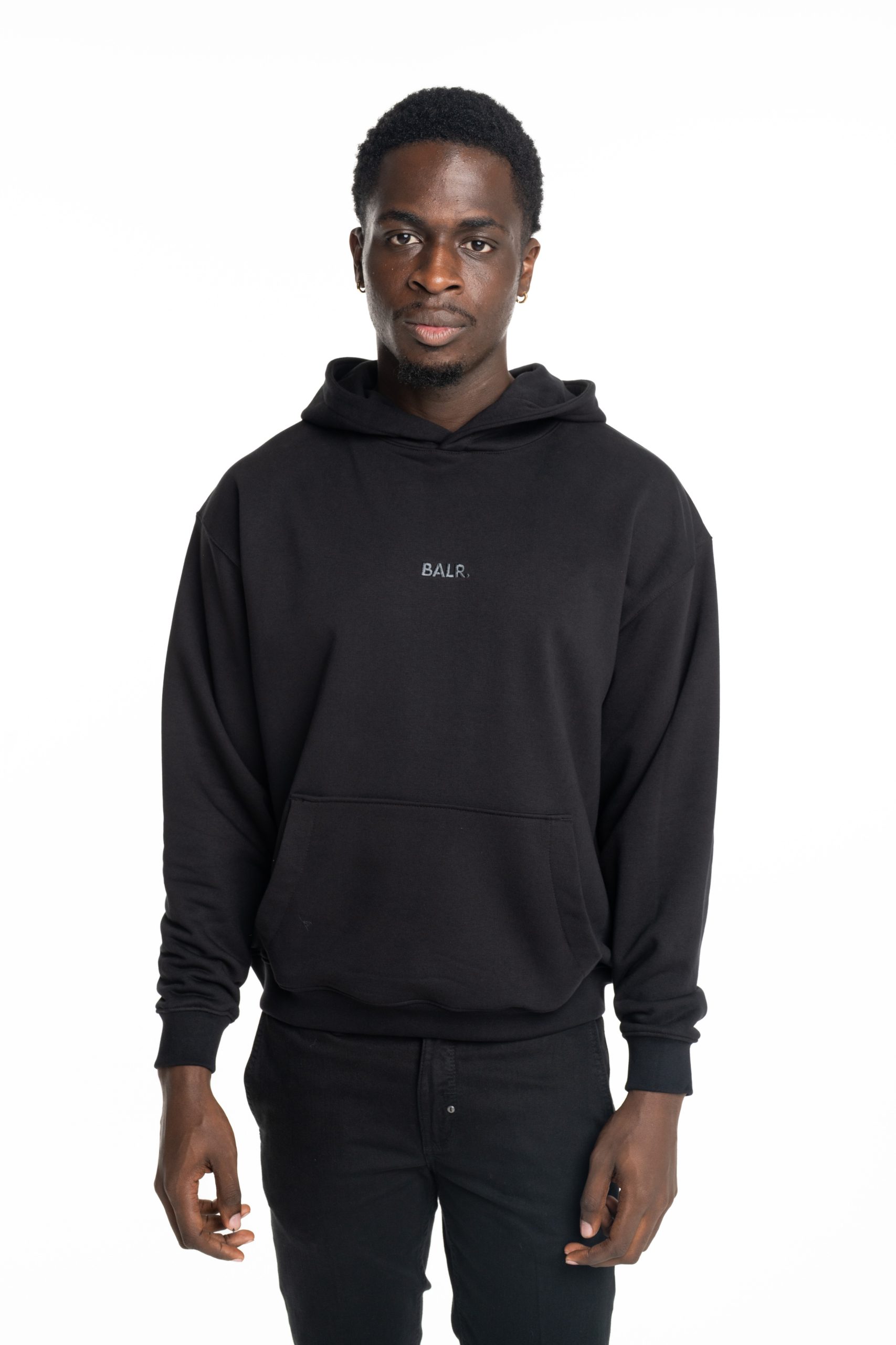 BALR Men's GOTL Crest Box Hoodie | B1261.1155-Jet Black