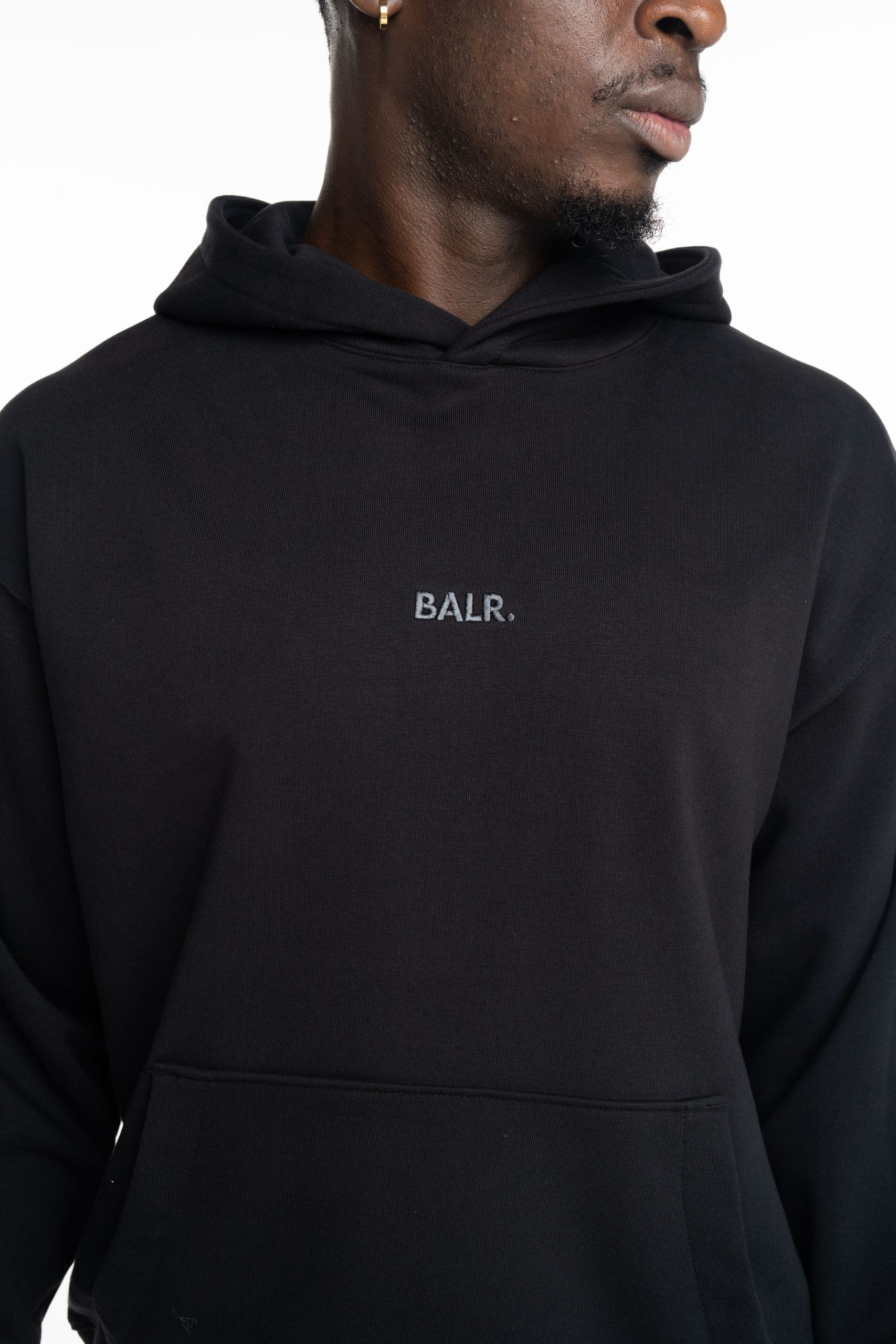 BALR Men's GOTL Crest Box Hoodie | B1261.1155-Jet Black