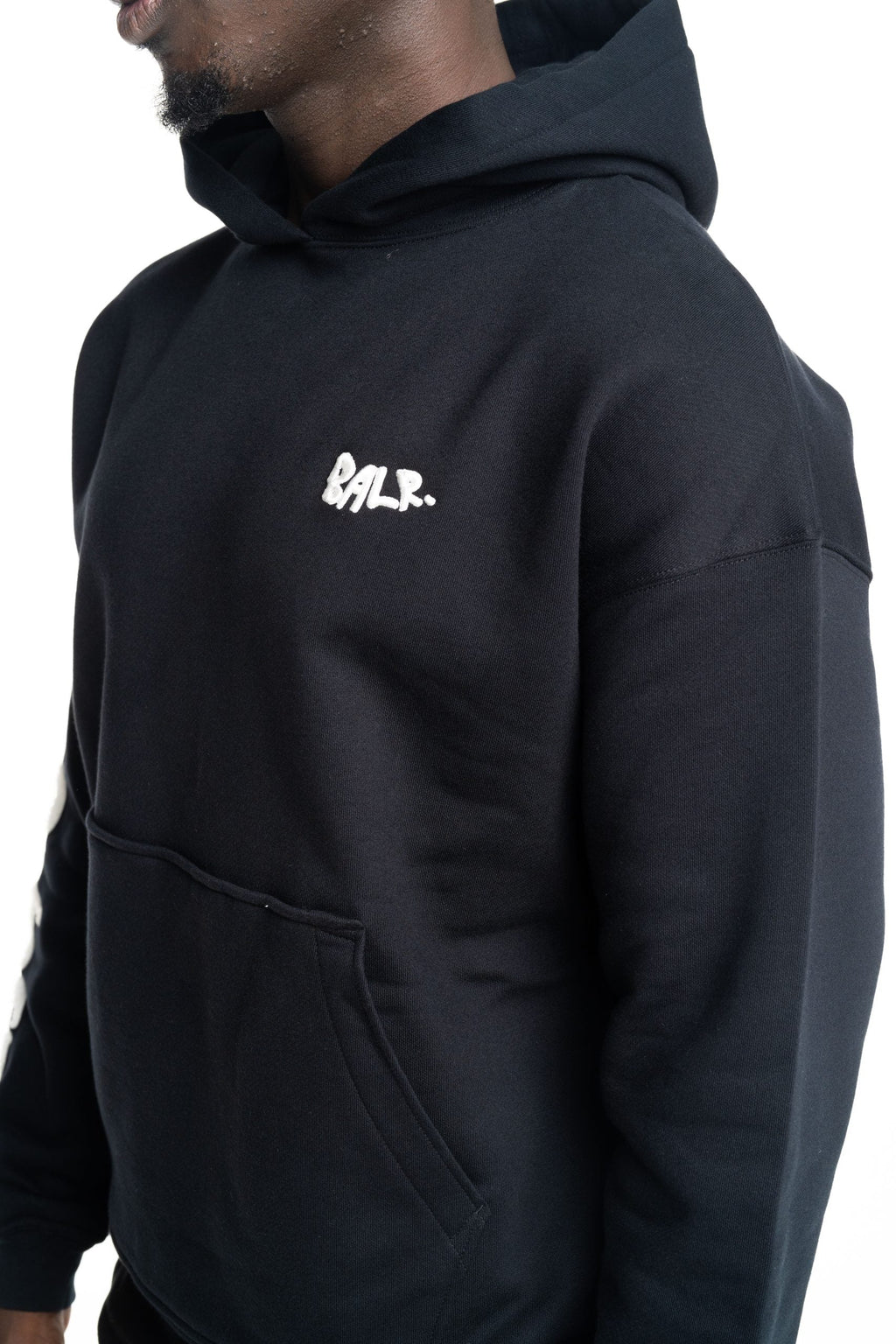 BALR Men's Game of The God's Graffiti Box Fit Hoodie | B1261.1131-Jet Black