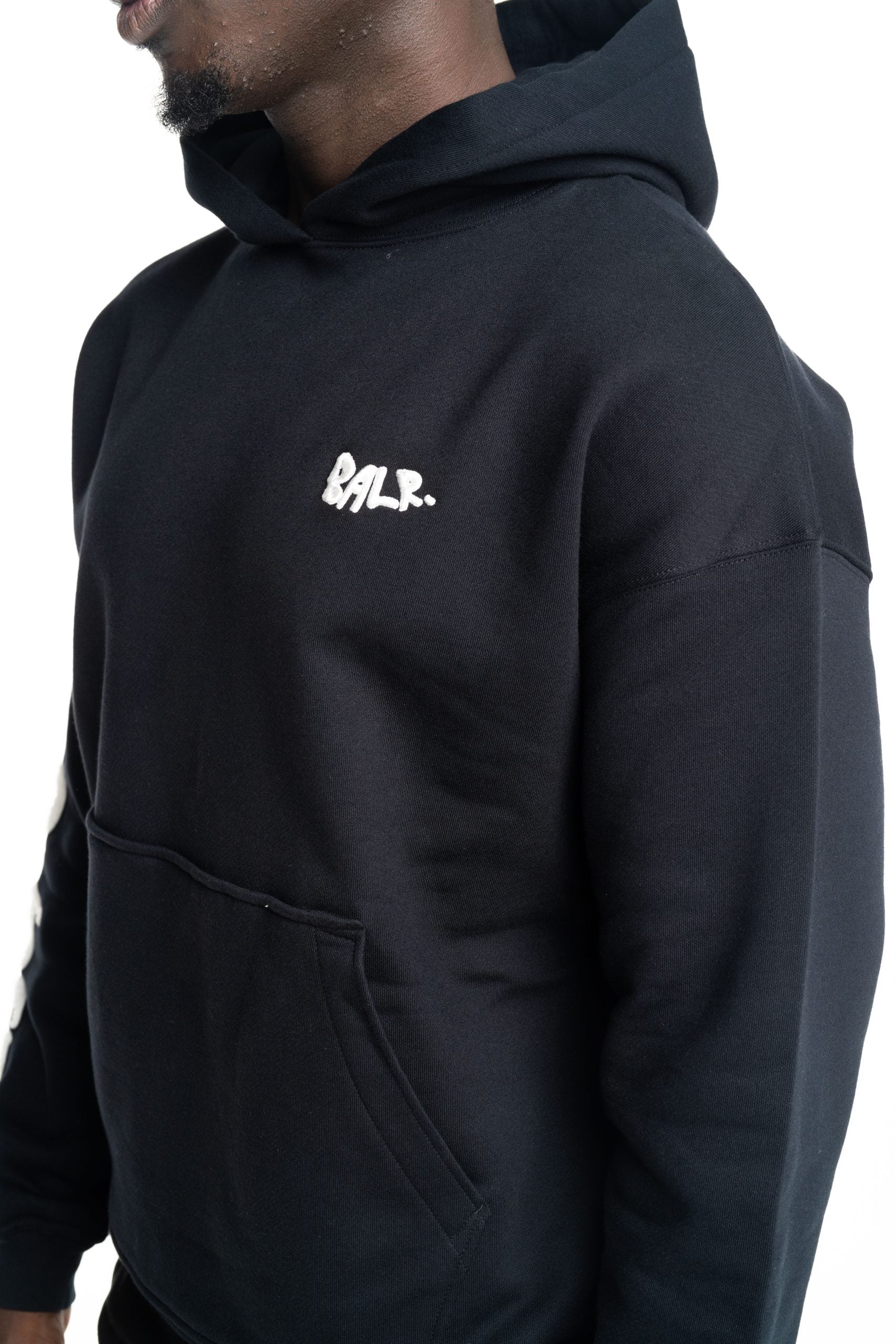 BALR Men's Game of The God's Graffiti Box Fit Hoodie | B1261.1131-Jet Black