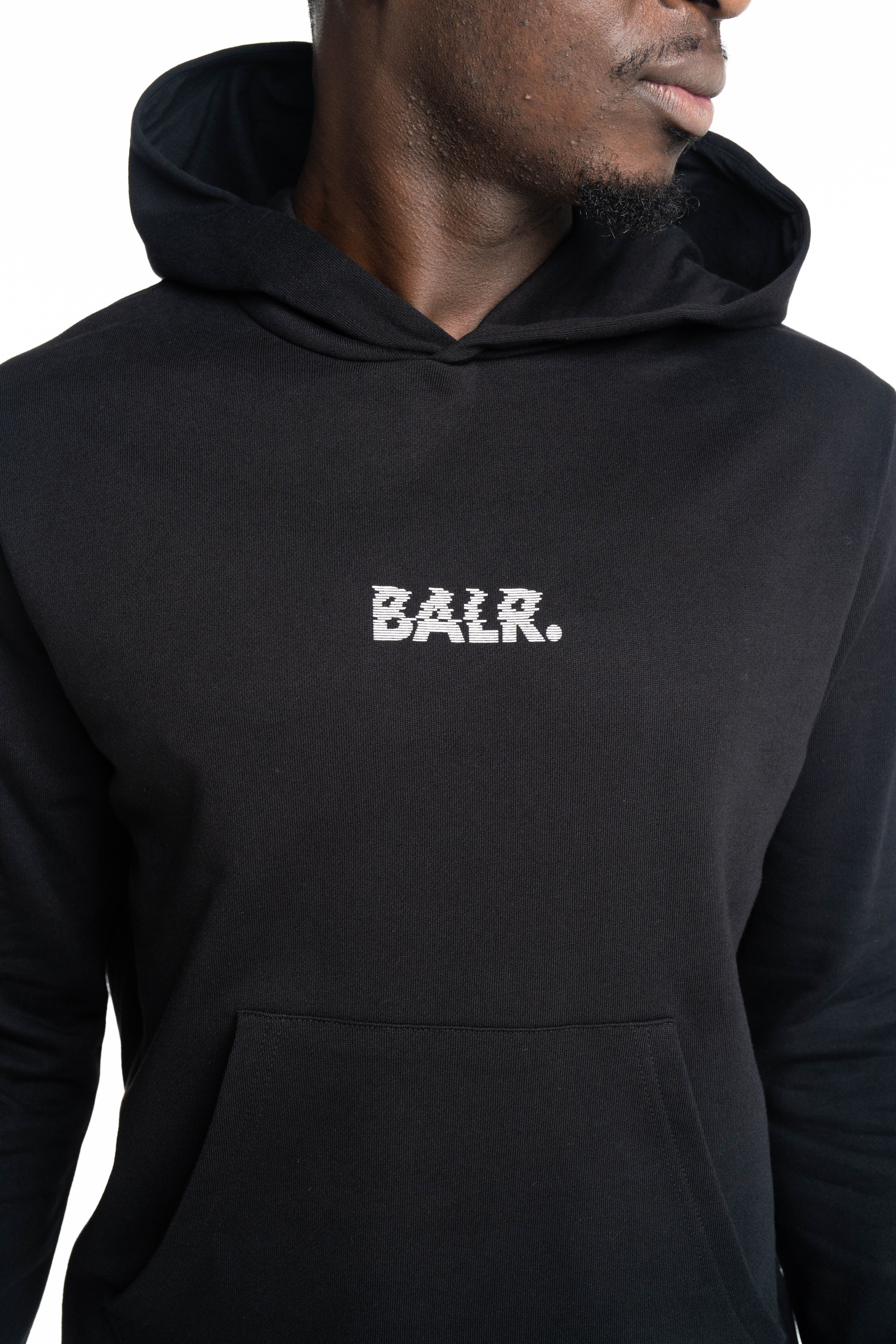 BALR Men's Glitch Hoodie | B1261.1152-Jet Black