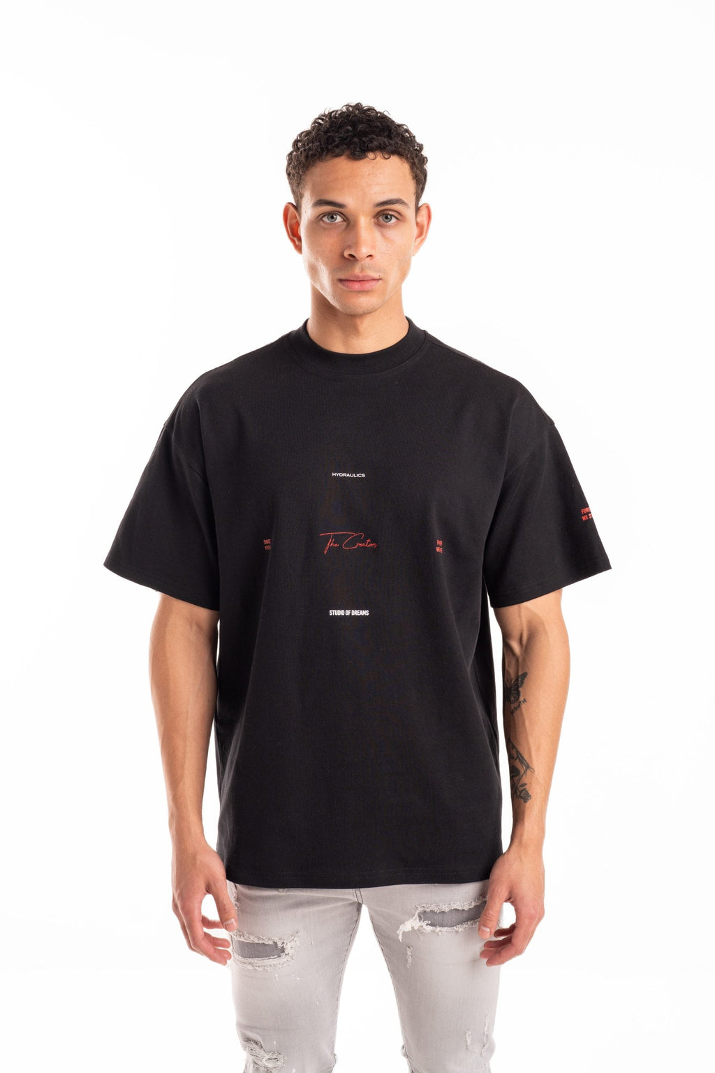 Hydraulics Golden Ratio Oversized Fit T-Shirt Black