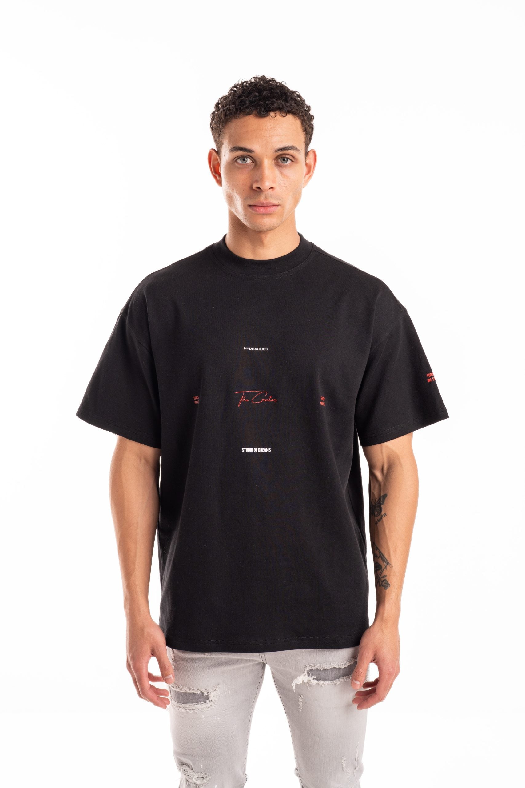 Hydraulics Golden Ratio Oversized Fit T-Shirt Black