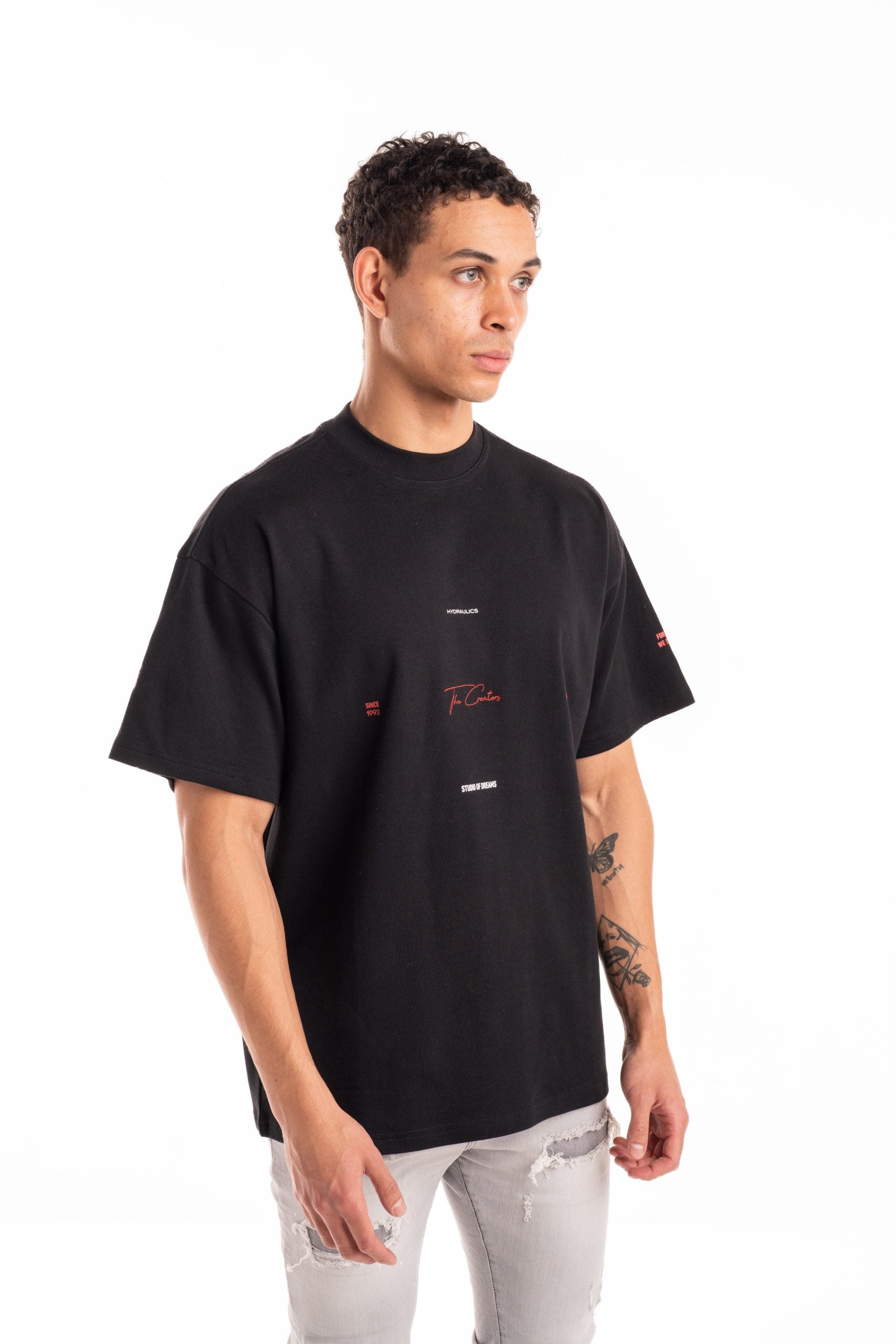 Hydraulics Golden Ratio Oversized Fit T-Shirt Black