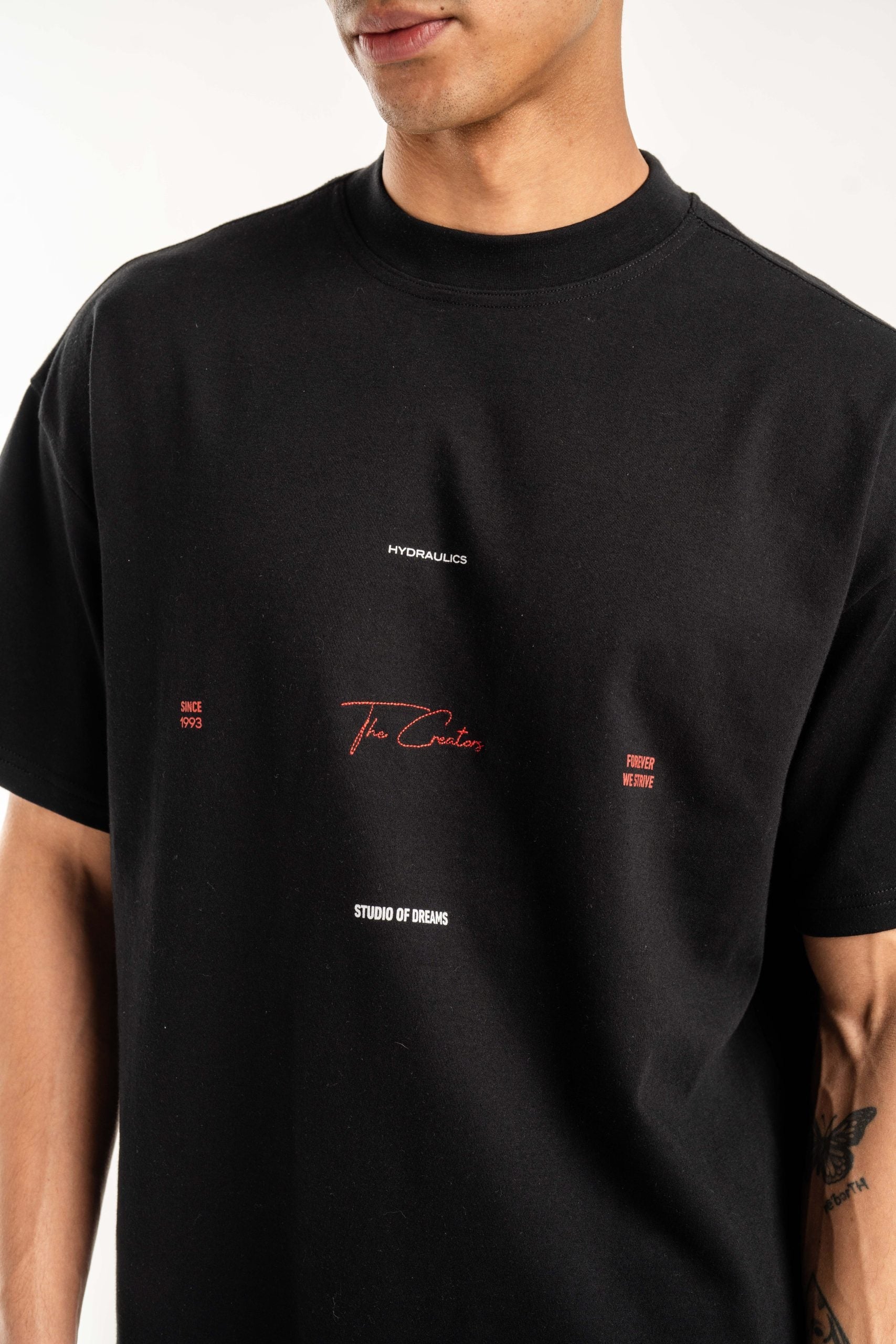 Hydraulics Golden Ratio Oversized Fit T-Shirt Black