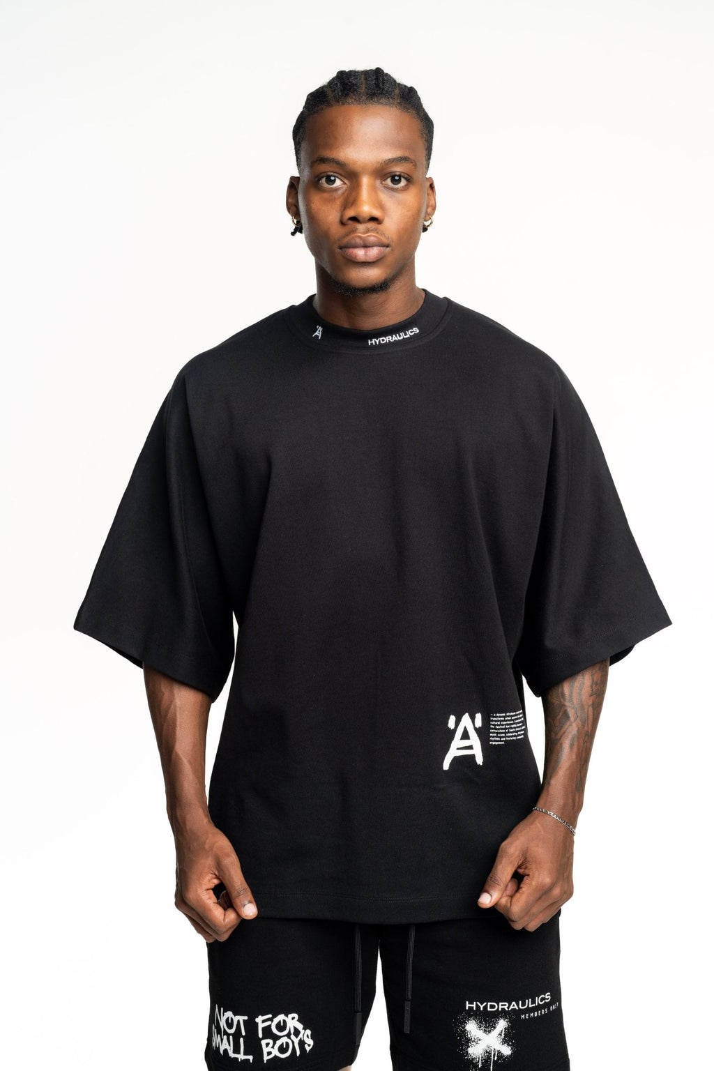 Hydraulics x Anywhere In Your City Super Oversized Tee Black