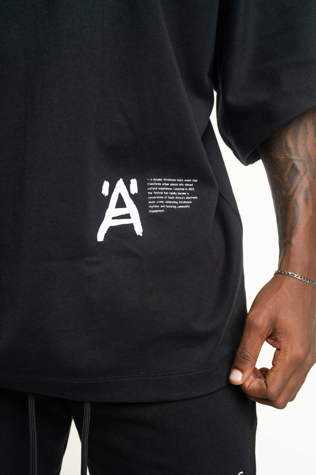 Hydraulics x Anywhere In Your City Super Oversized Tee Black