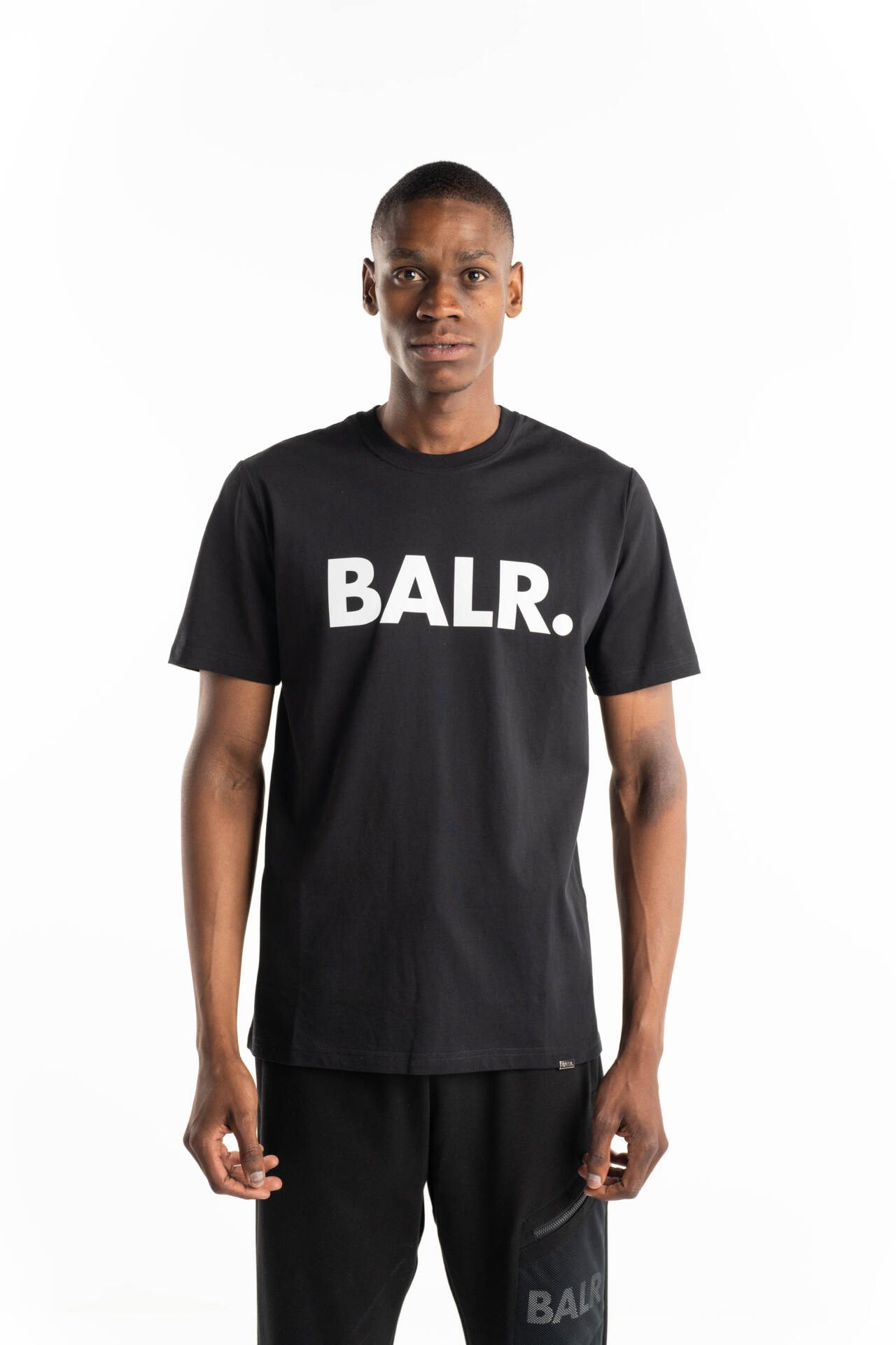 (Core) BALR Men's Brand Straight T Shirt | B1112.1048-Jet Black