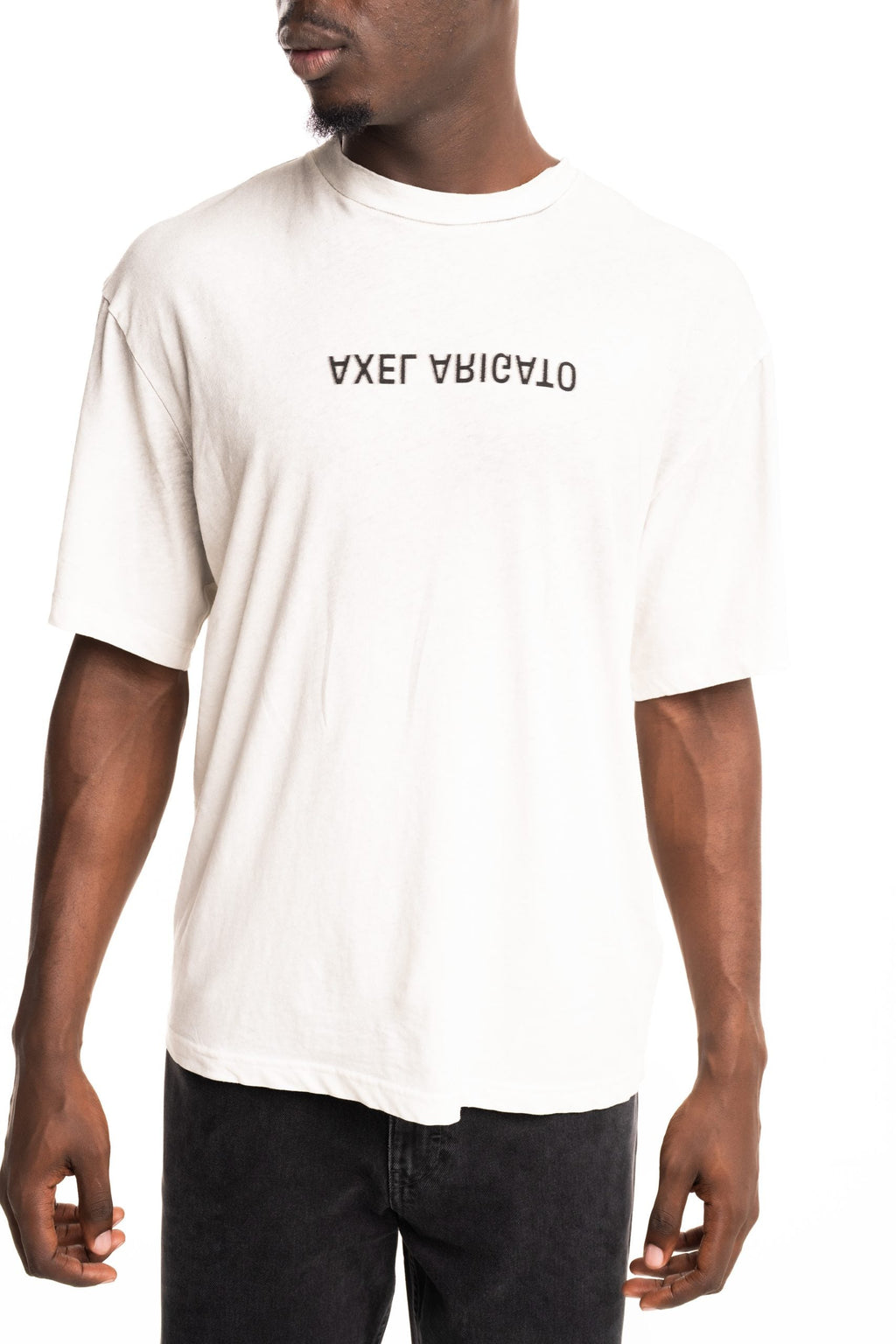 Axel Arigato Men's Distort Light T Shirt White | A3543002-White