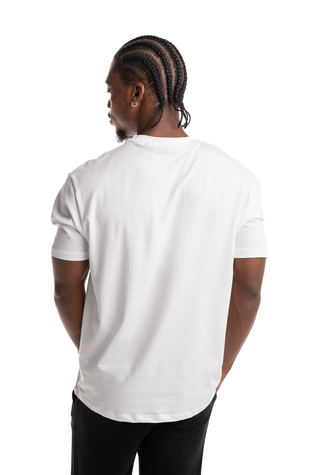 Karl Lagerfeld Mens Crewneck T Shirt White | 755150562235-10
