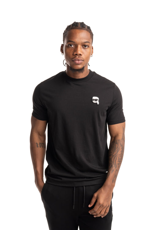(Core) Karl Lagerfeld Men's T Shirt Crewneck Black | 755710500224-990