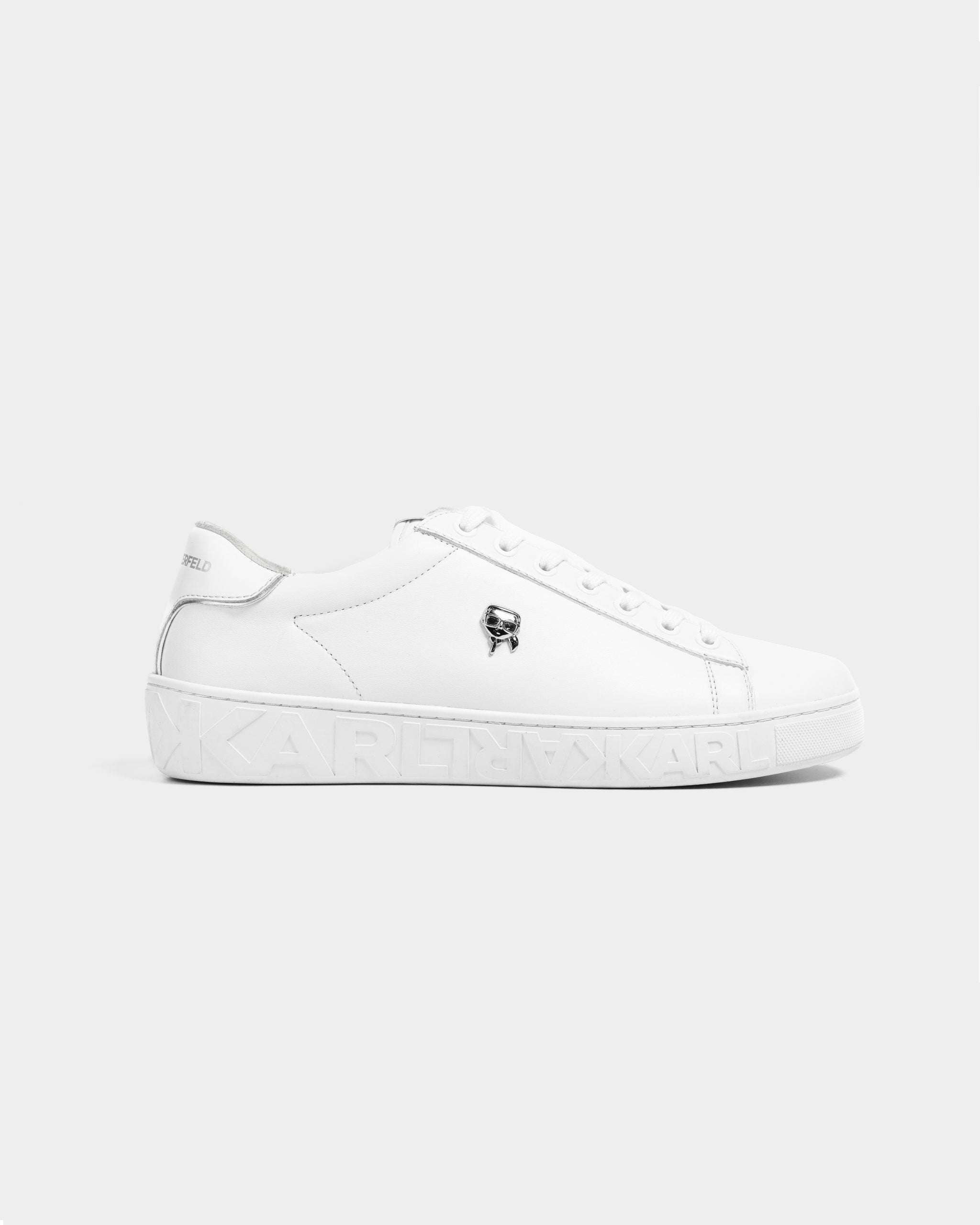(Core) Karl Lagerfeld Men's Kupsole III NFT Pin Lo Lace White Lthr/Mono | KL95326-01W