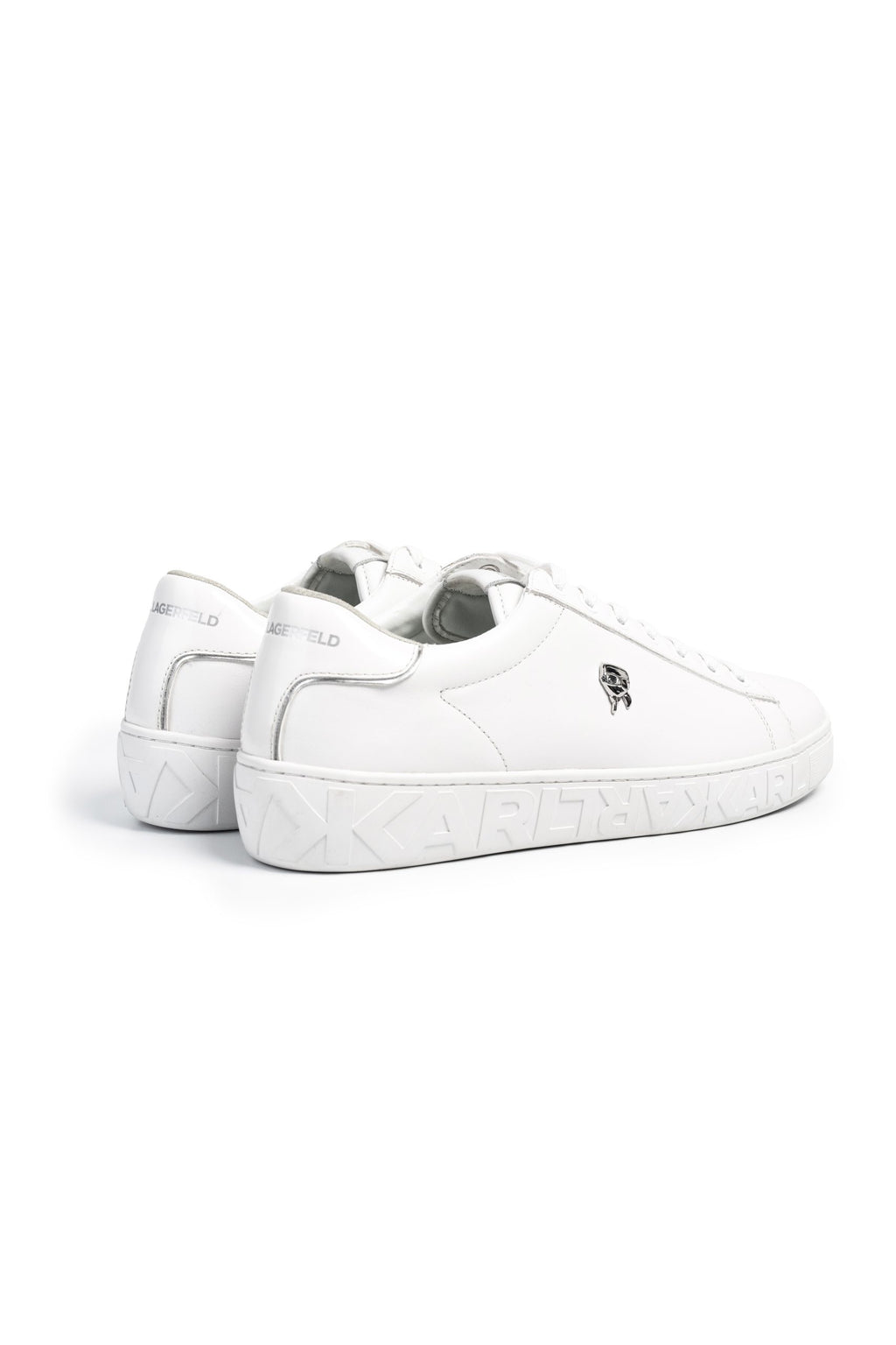 (Core) Karl Lagerfeld Men's Kupsole III NFT Pin Lo Lace White Lthr/Mono | KL95326-01W