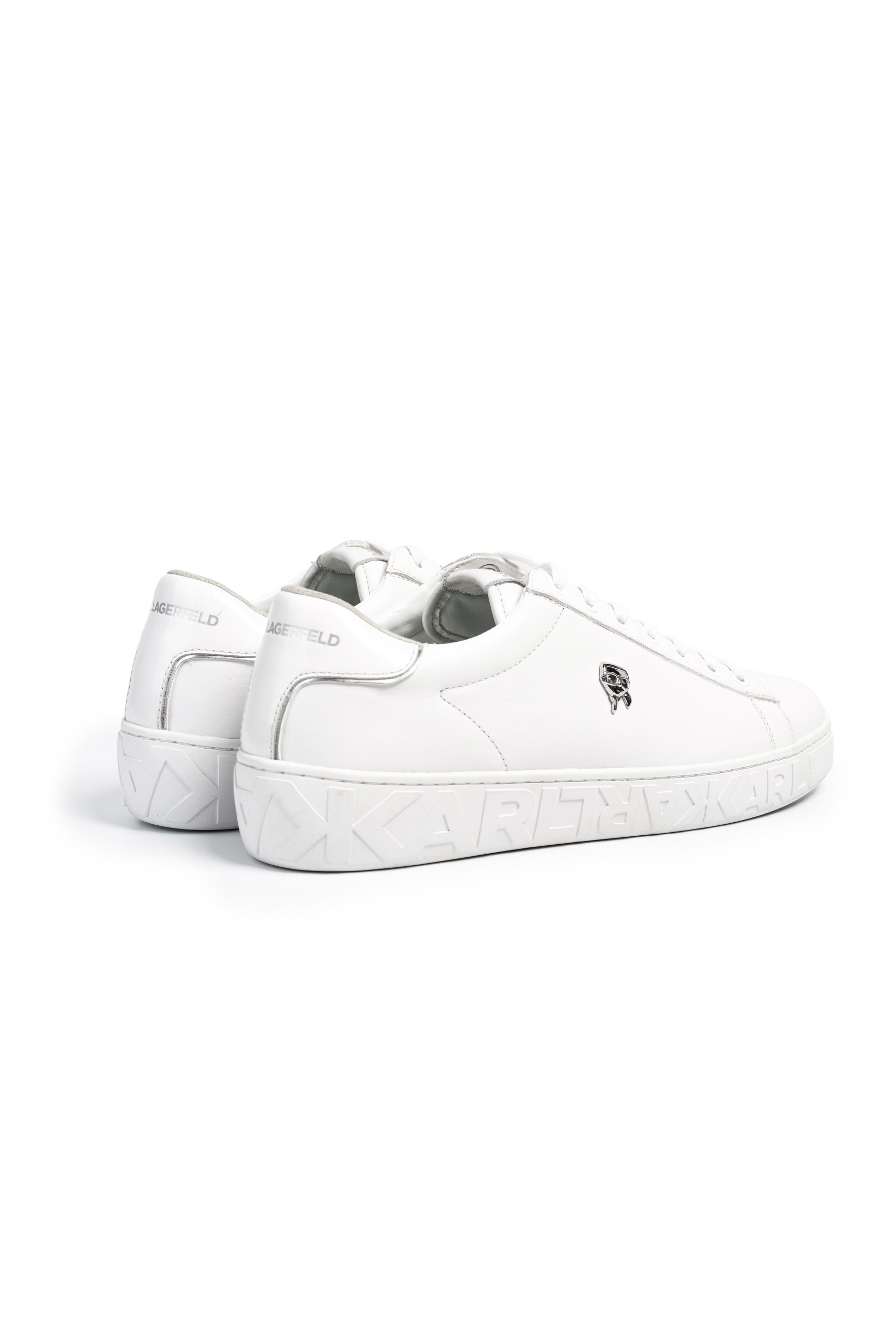 (Core) Karl Lagerfeld Men's Kupsole III NFT Pin Lo Lace White Lthr/Mono | KL95326-01W