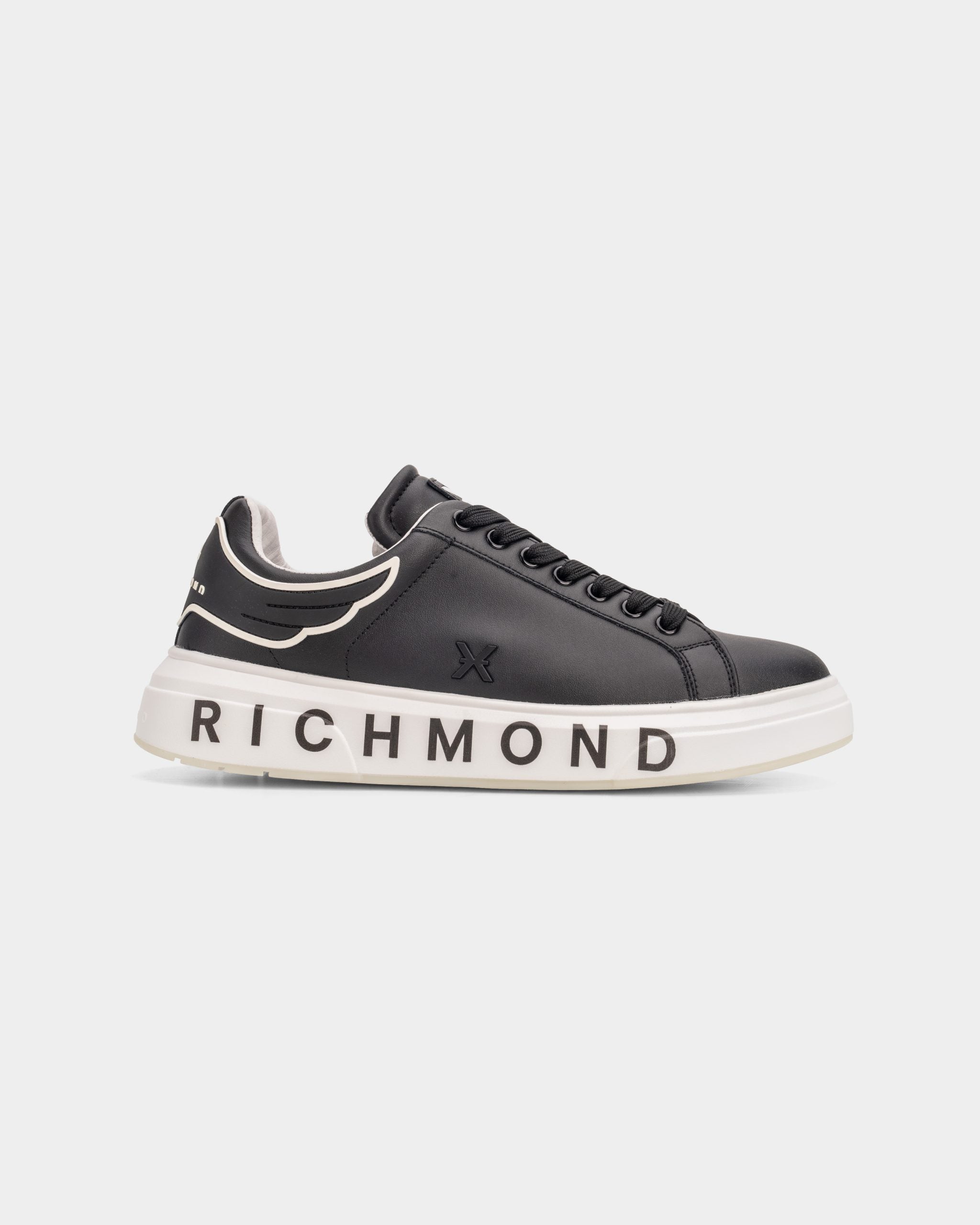 (Core) John Richmond Men's Shoes Leather Black/Black | 29102-CP-B