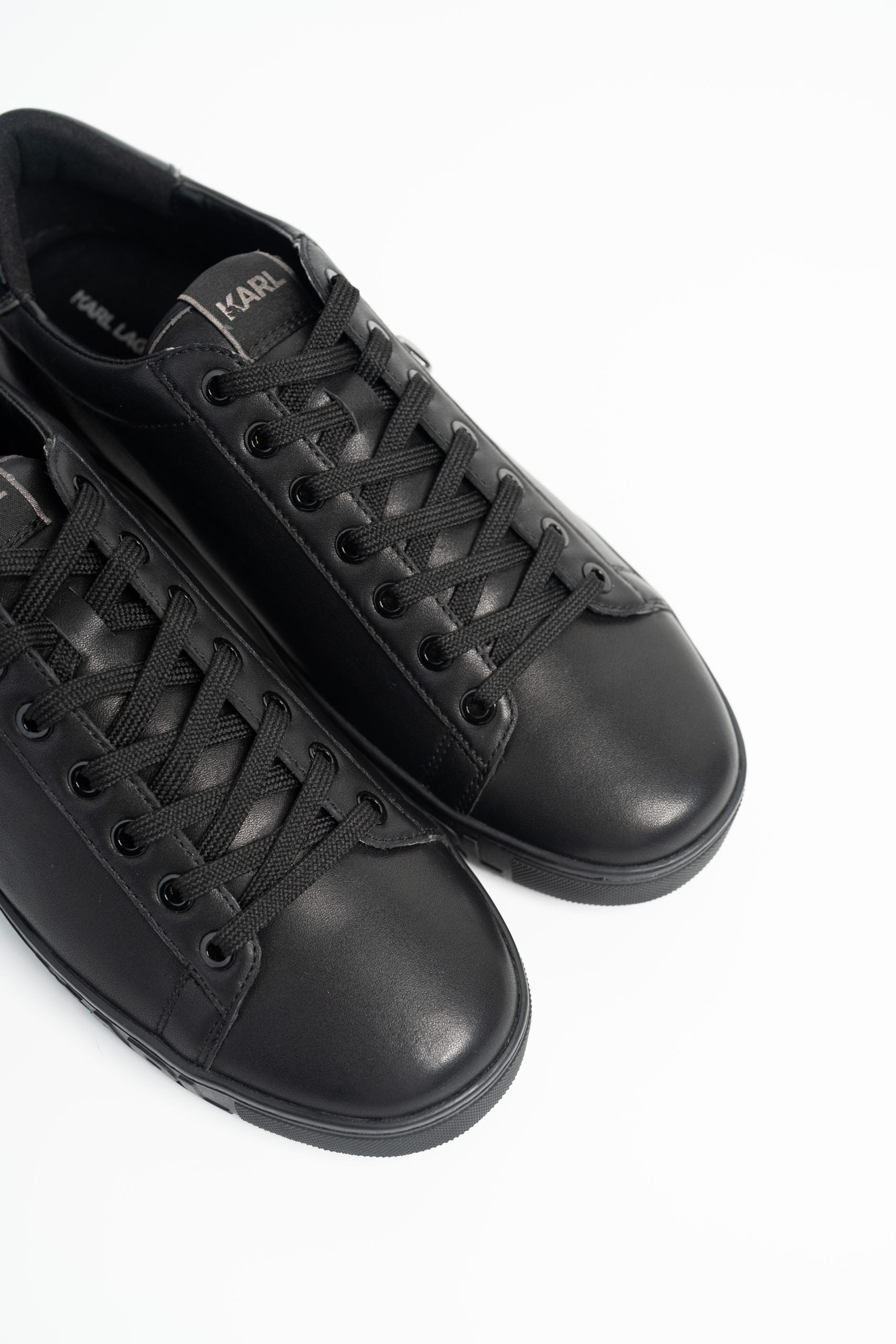 (Core) Karl Lagerfeld Men's Kupsole III NFT Pin Lo Lace Black Lthr/Mono | KL95326-00X