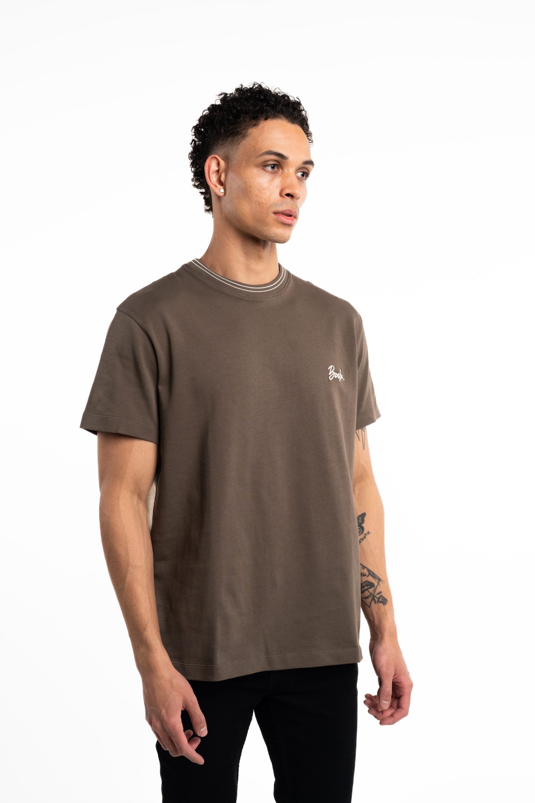 BALR Men's Tape Script T Shirt |B1112.1360-Tarmac Grey