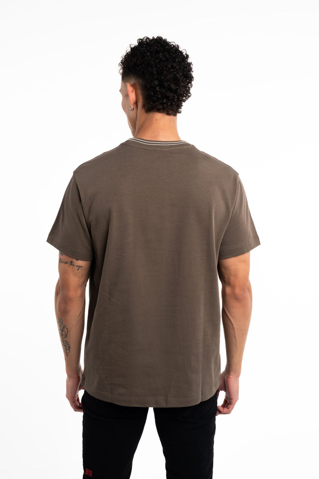 BALR Men's Tape Script T Shirt |B1112.1360-Tarmac Grey