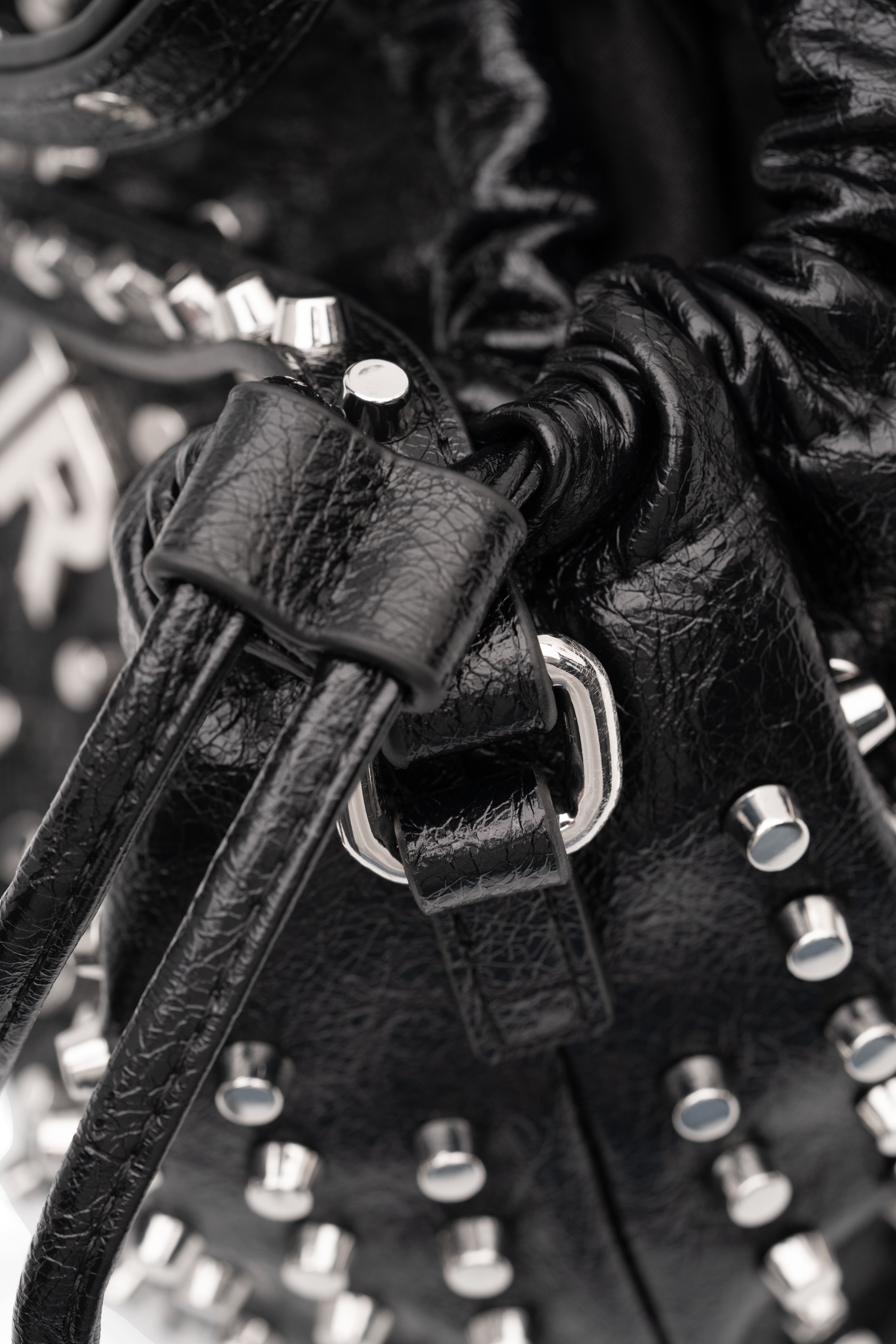 John Richmond Shanim Shoulder Bag | RWA25149BOAPX-Black/Silver