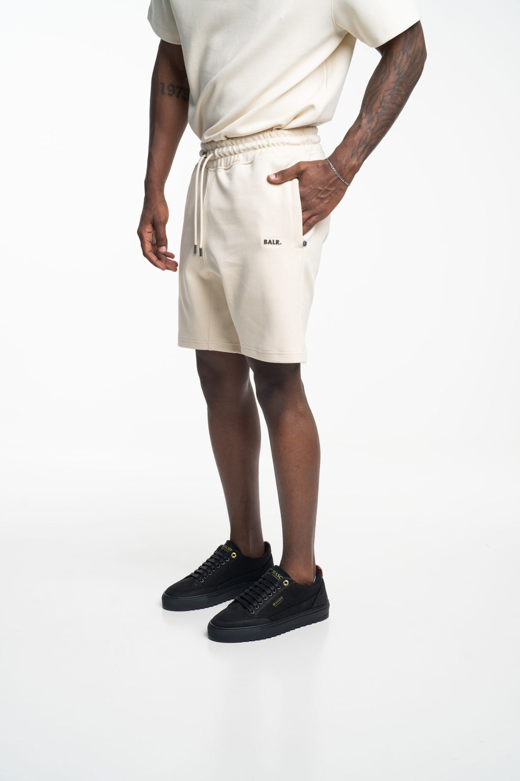 (Core) BALR Men's Q Series Shorts | B1433.1047-White Swan