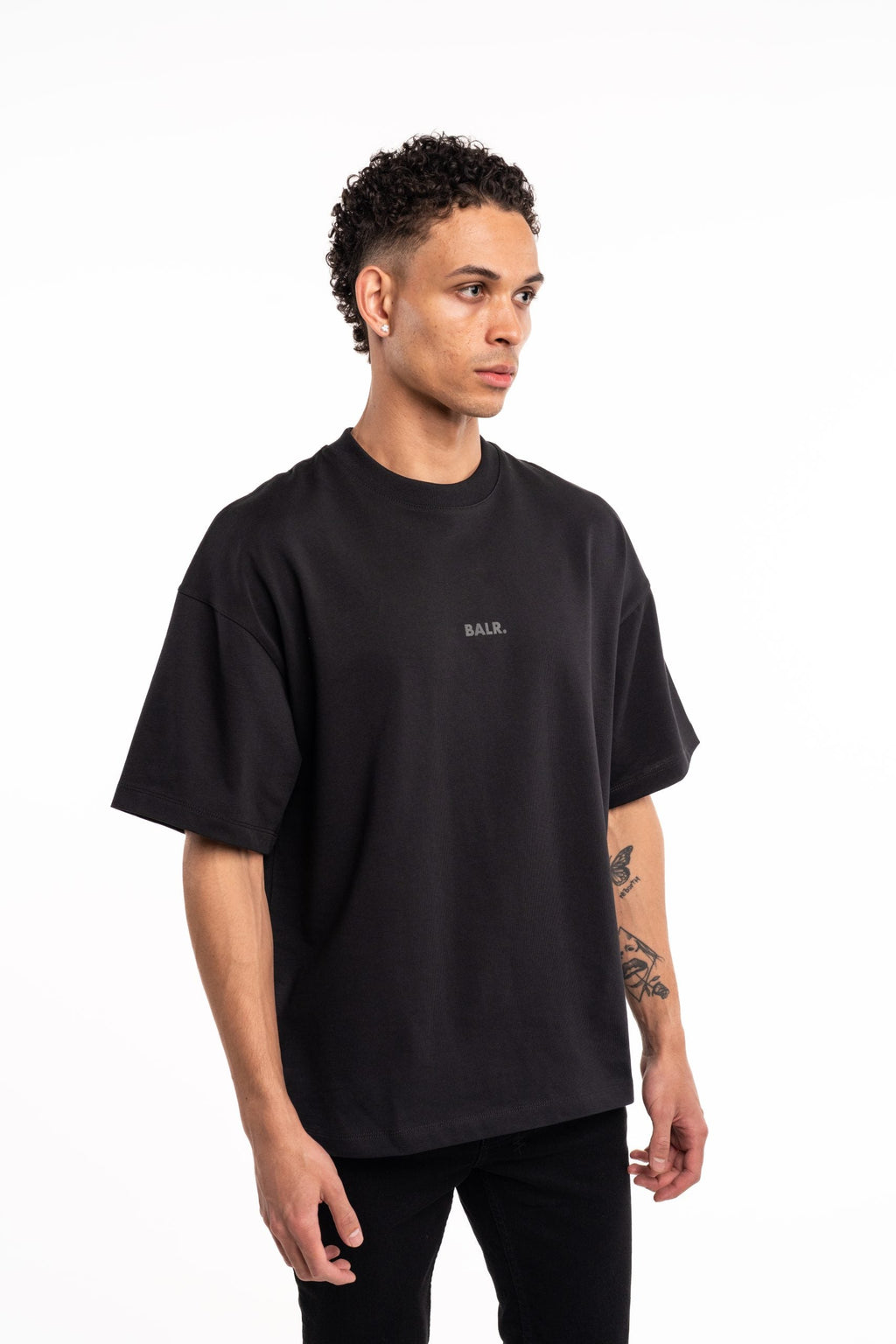 BALR Men's GOTL Crest Box T Shirt | B1112.1344-Jet Black