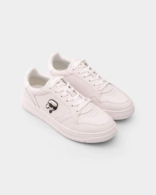 (Core) Karl Lagerfeld Men's Krew NFT Coated Lo Lace White Lthr | KL95325R-011