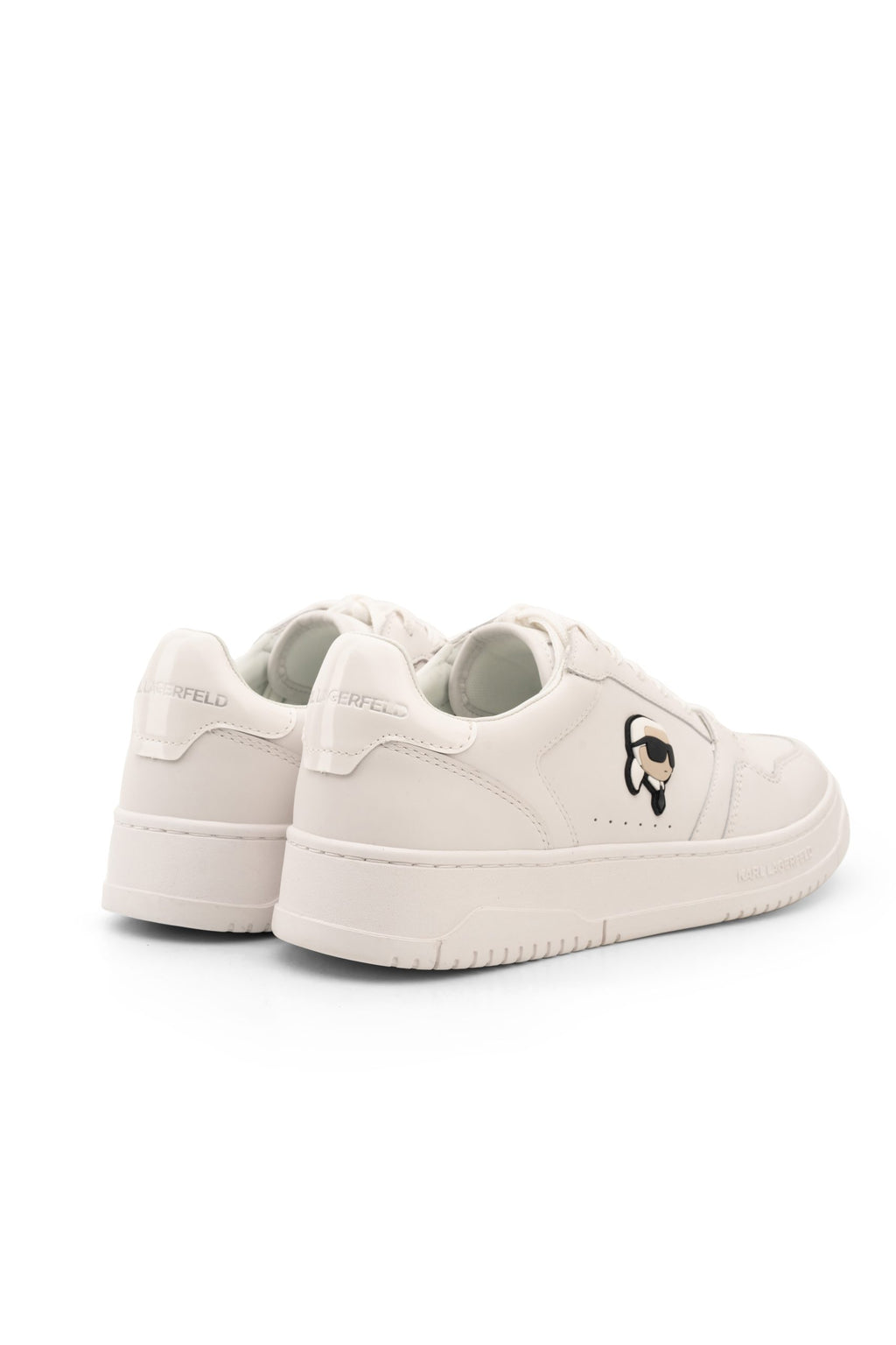 (Core) Karl Lagerfeld Men's Krew NFT Coated Lo Lace White Lthr | KL95325R-011