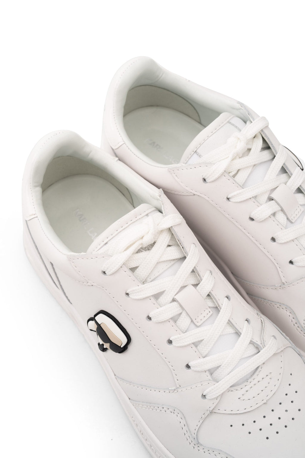 (Core) Karl Lagerfeld Men's Krew NFT Coated Lo Lace White Lthr | KL95325R-011