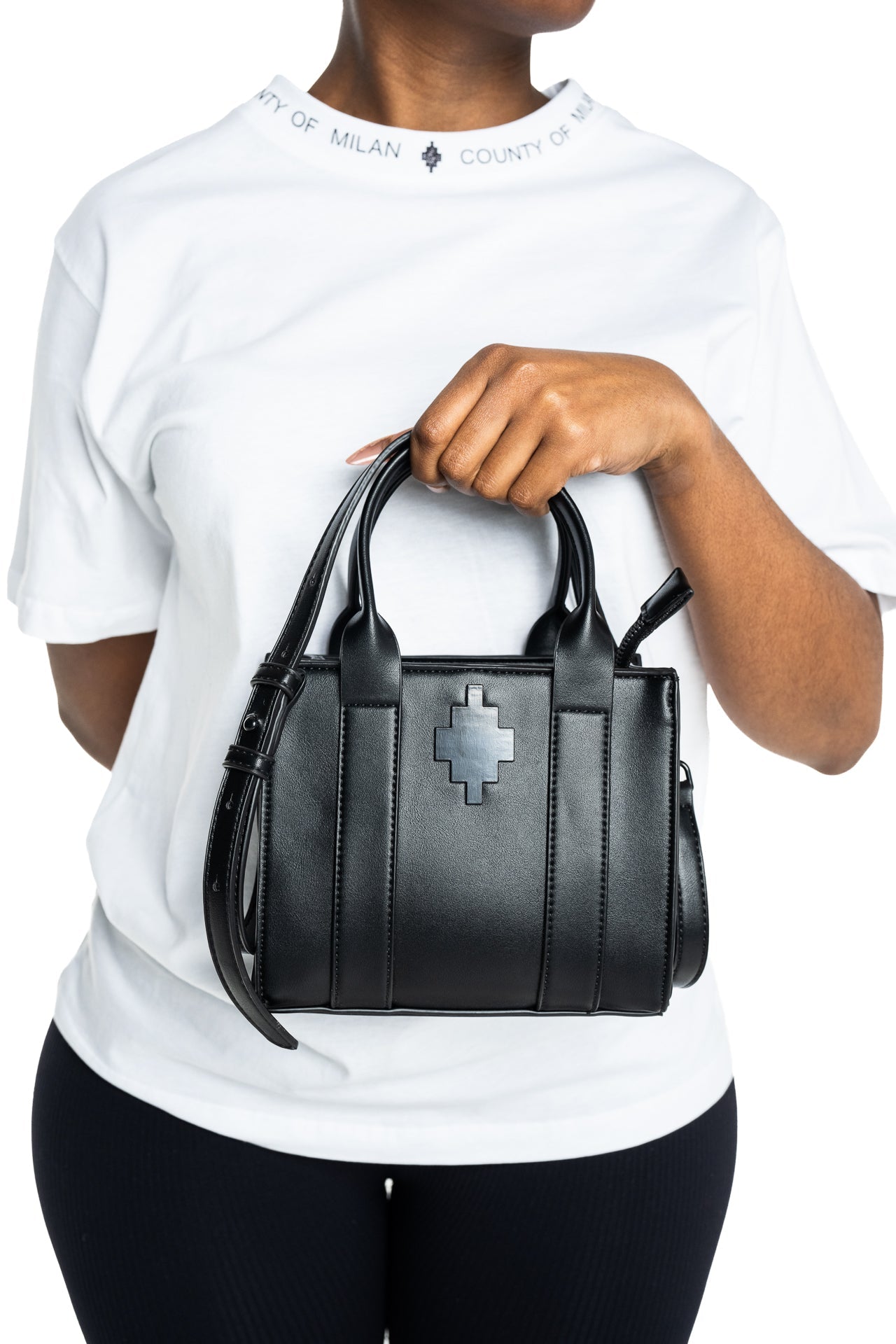 County of Milan Mini Tote Bag Black | COMAS260447