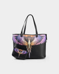 County of Milan Shopping Bag Black/Orange Wings | COMAS260454