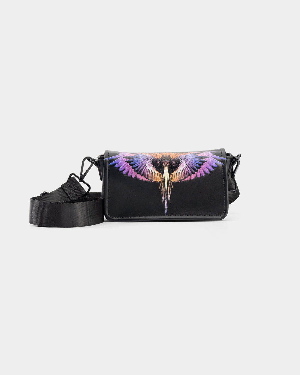 County of Milan Mini Bag w/Strap Black/Orange Wings | COMAS260415